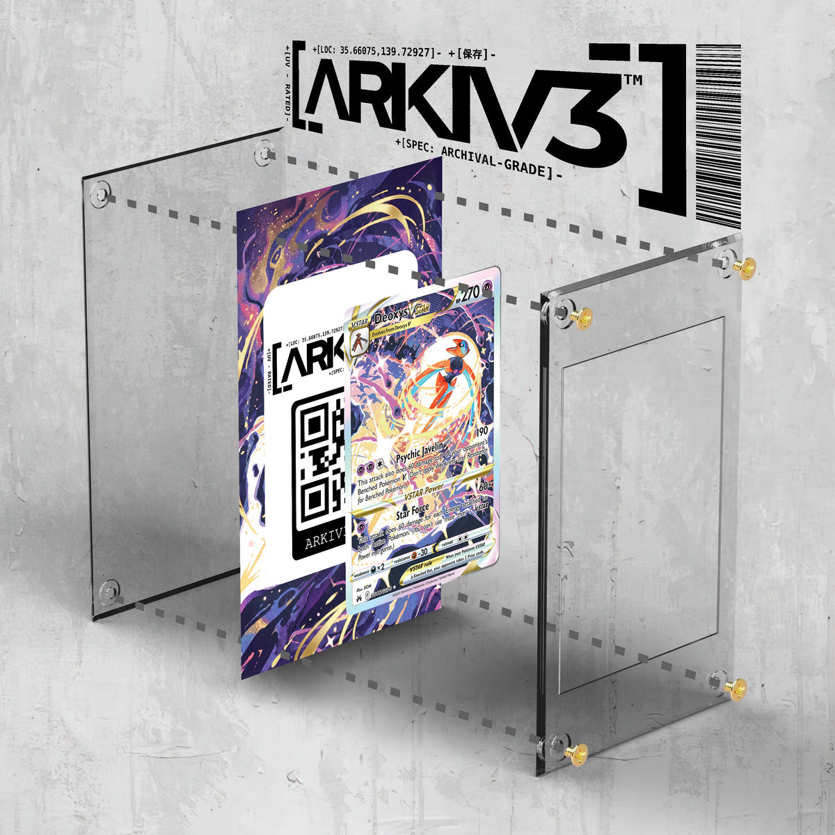 [UNIT: GG46/70] // Deoxys VSTAR Extended Art Display Case - Raw