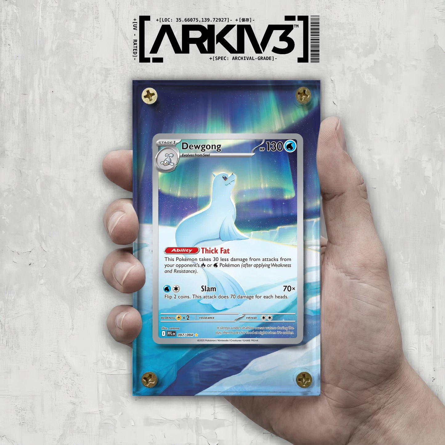[UNIT: 97/94] // Dewgong Extended Art Display Case - Raw