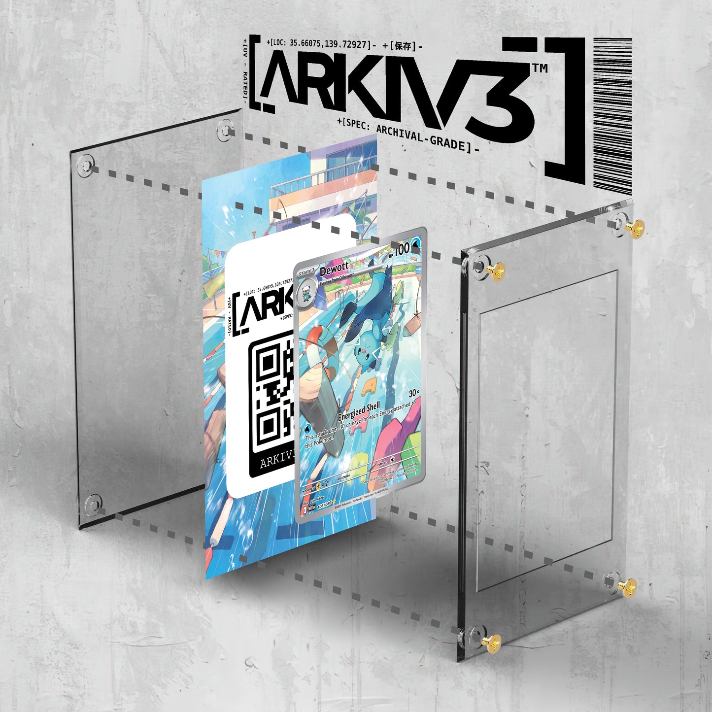 [UNIT: 106/86] // Dewott Extended Art Display Case - Raw