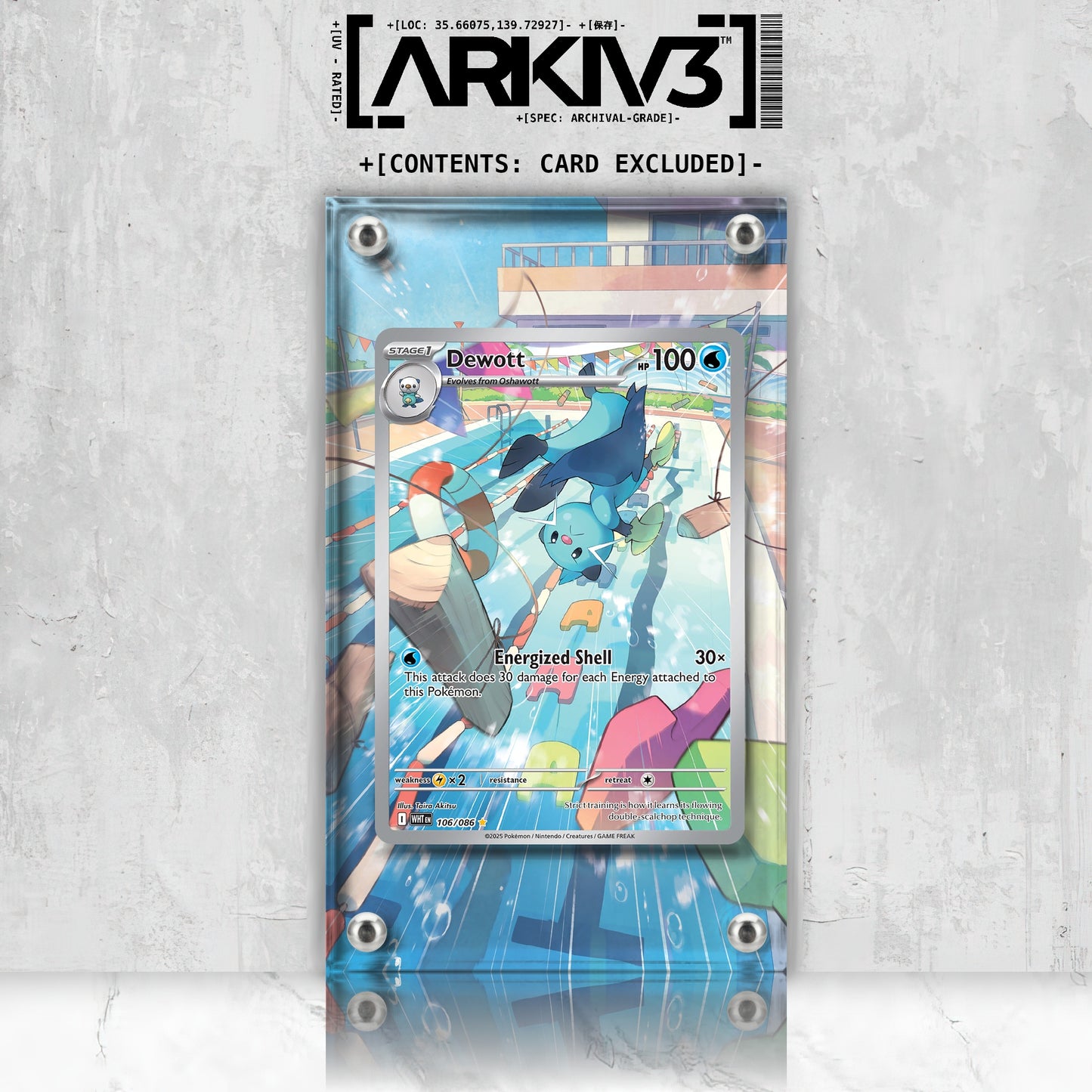 [UNIT: 106/86] // Dewott Extended Art Display Case - Raw
