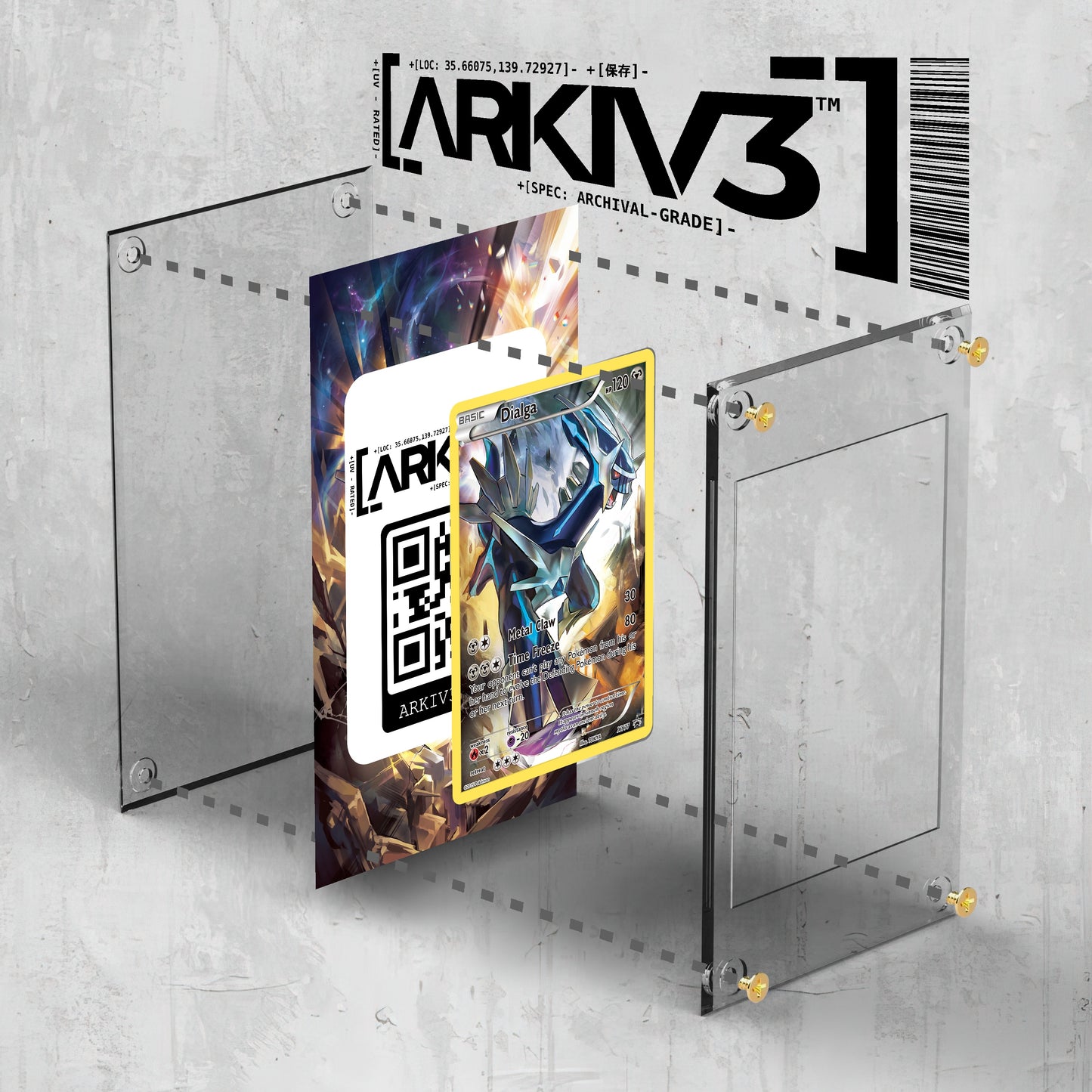 [UNIT: XY77/211] // Dialga Extended Art Display Case - Raw