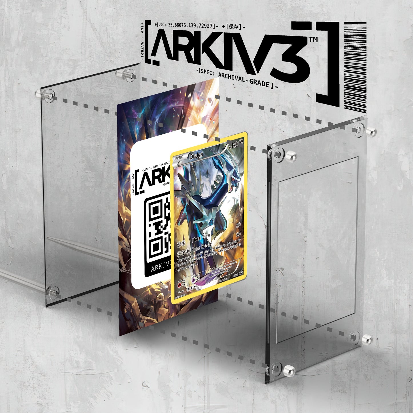 [UNIT: XY77/211] // Dialga Extended Art Display Case - Raw