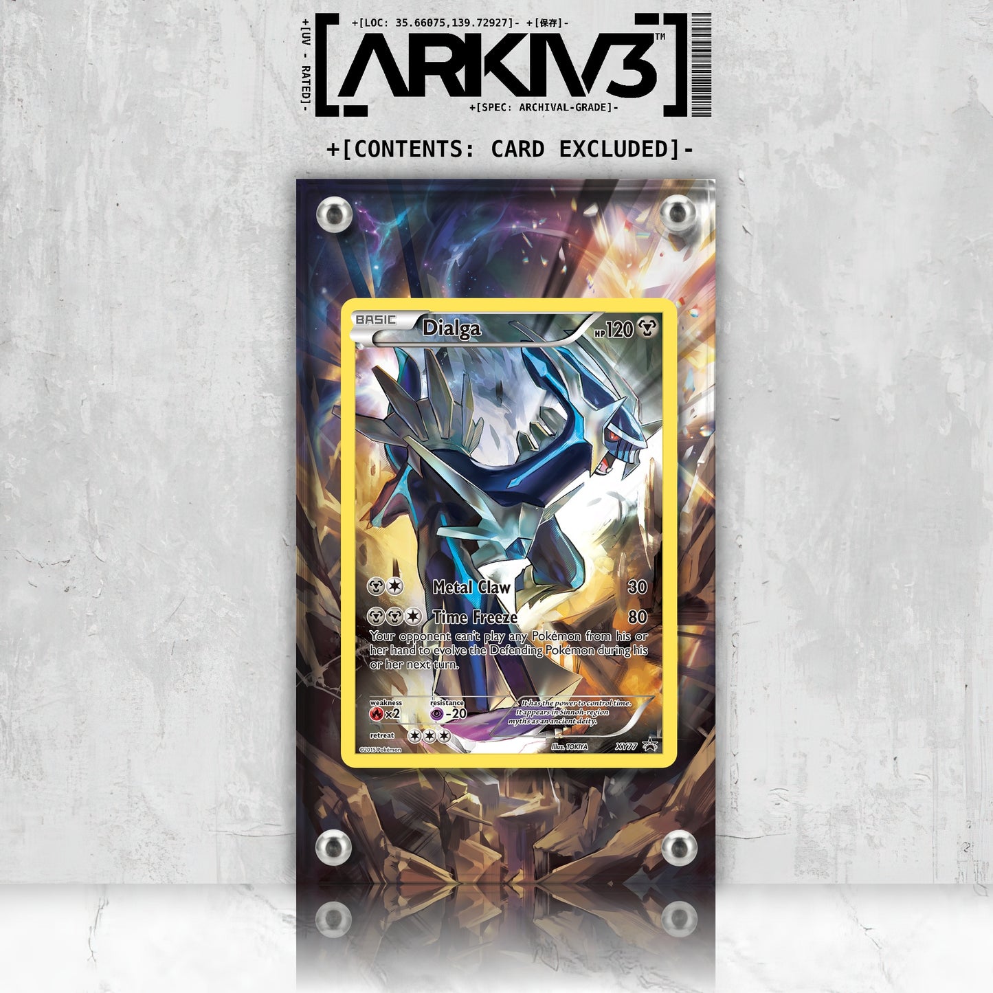 [UNIT: XY77/211] // Dialga Extended Art Display Case - Raw