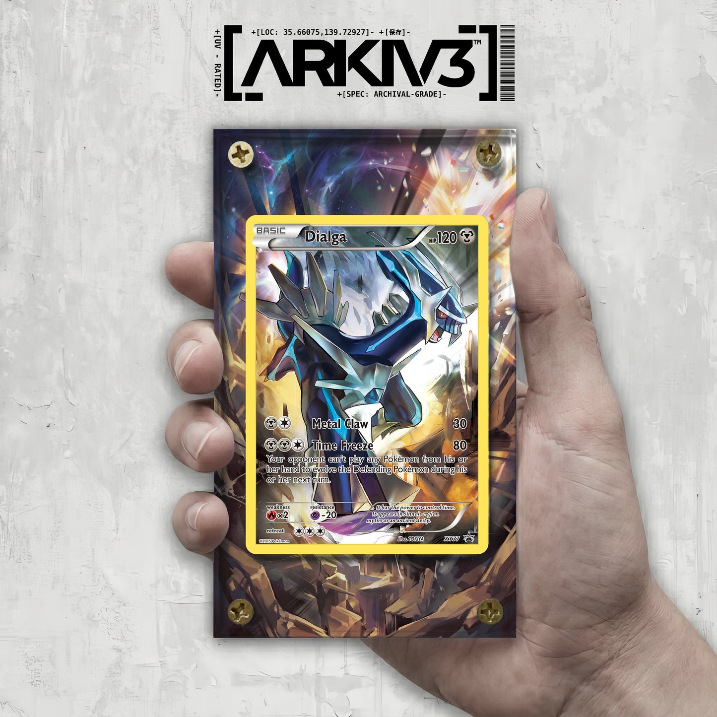 [UNIT: XY77/211] // Dialga Extended Art Display Case - Raw