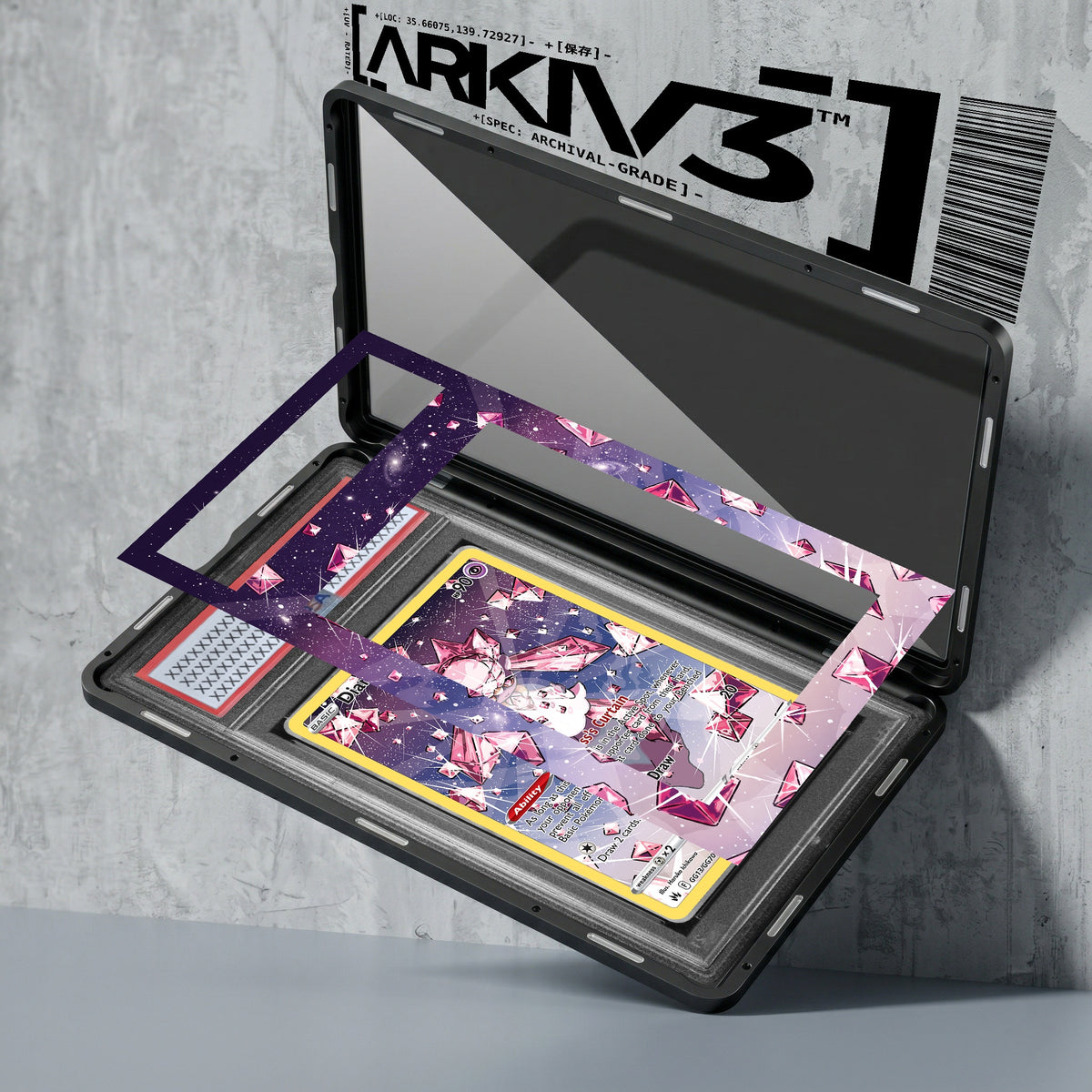 ARKIV3 PSA graded exploded mockup