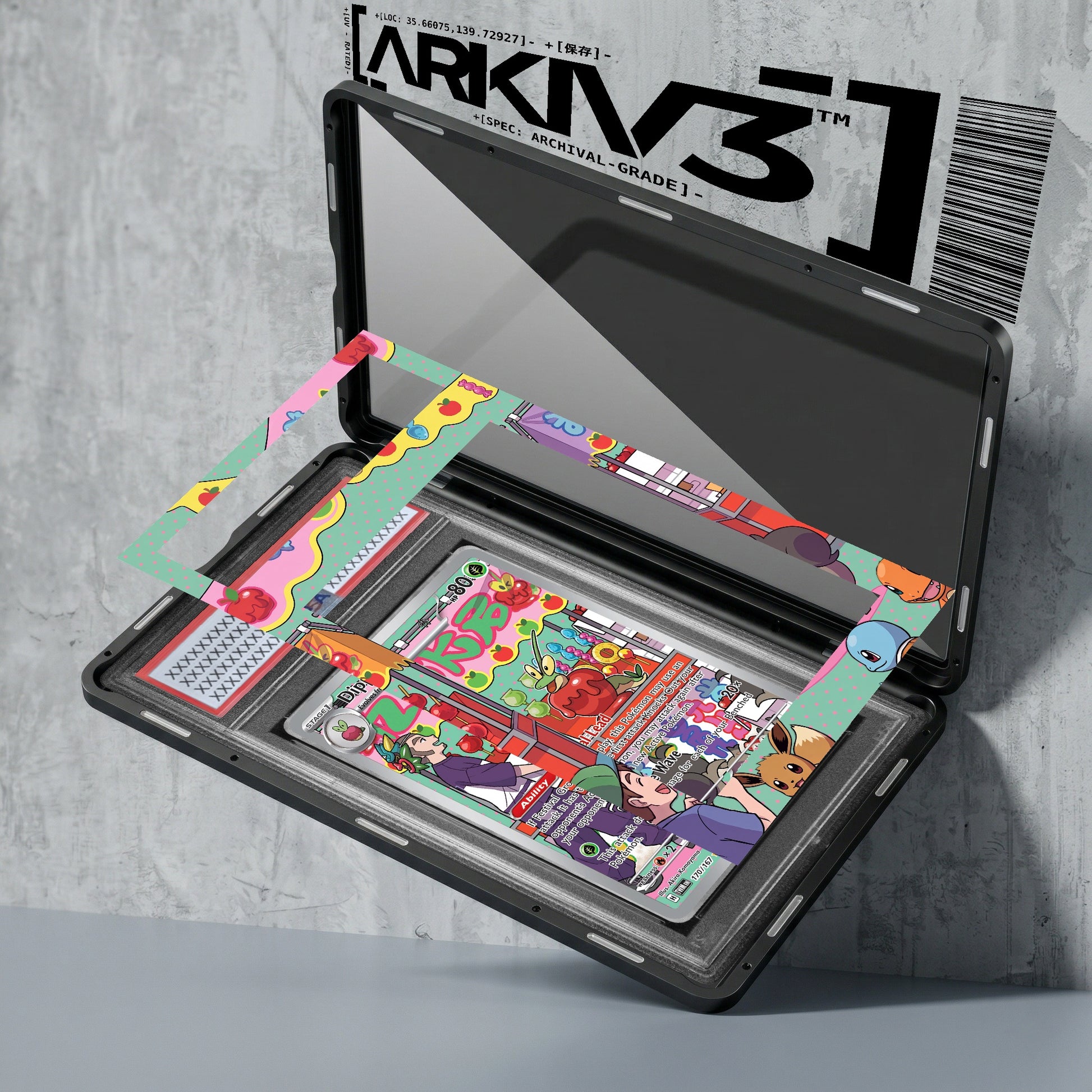 ARKIV3 PSA graded exploded mockup