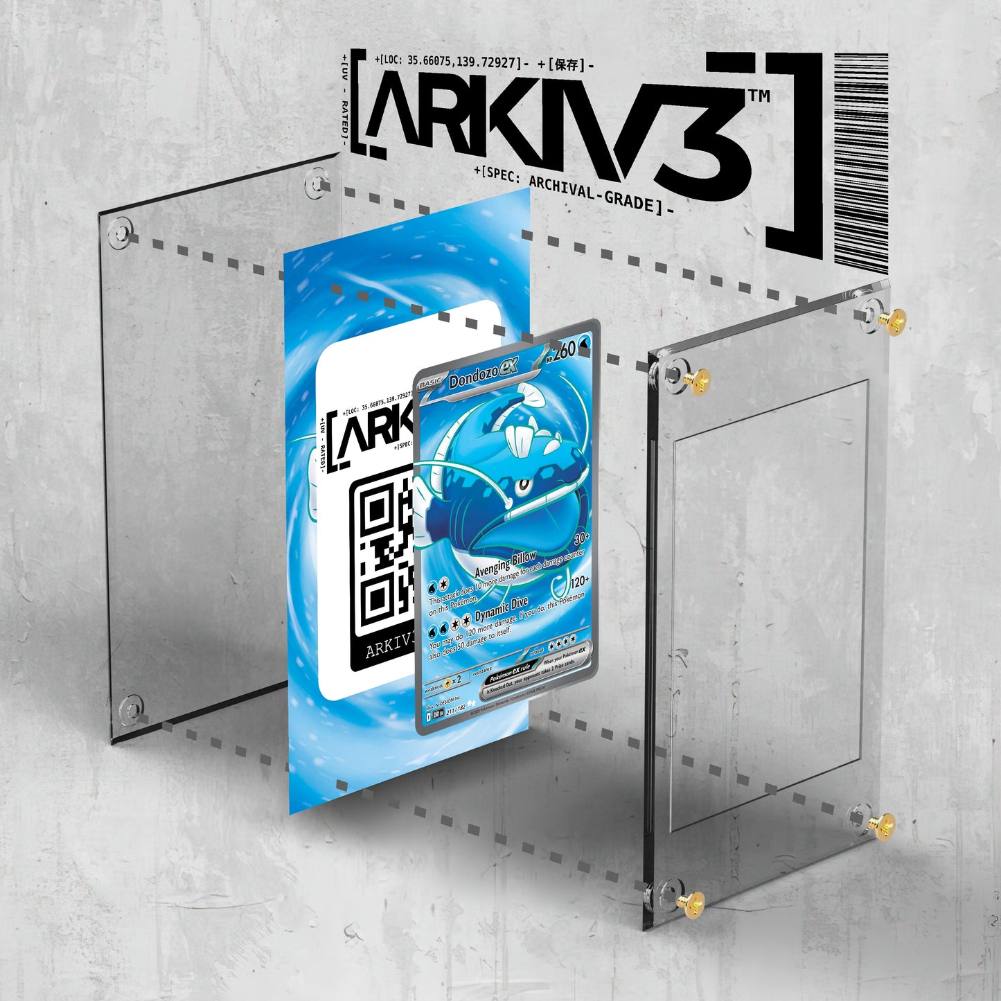 [UNIT: 211/182] // Dondozo Extended Art Display Case - Raw