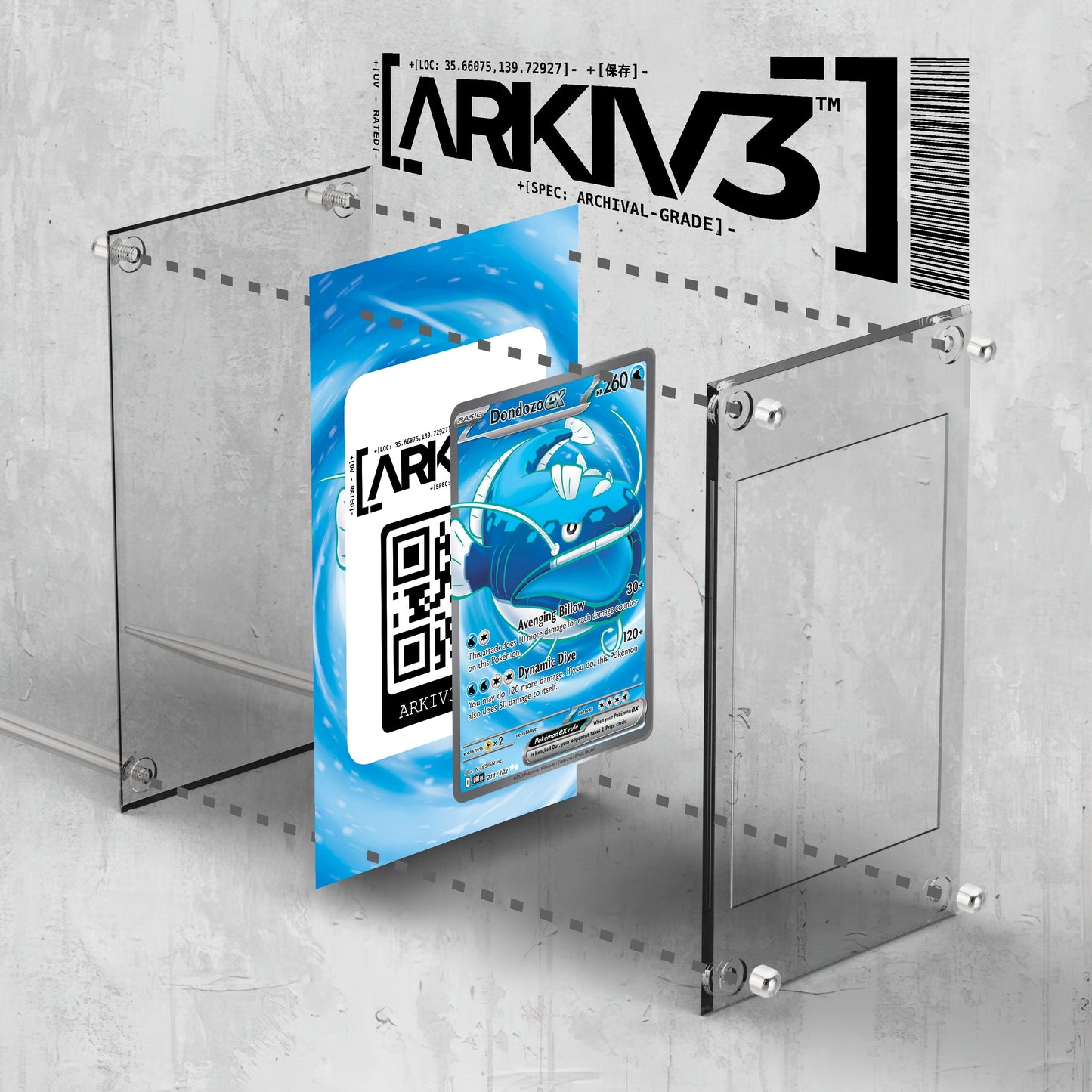 [UNIT: 211/182] // Dondozo Extended Art Display Case - Raw
