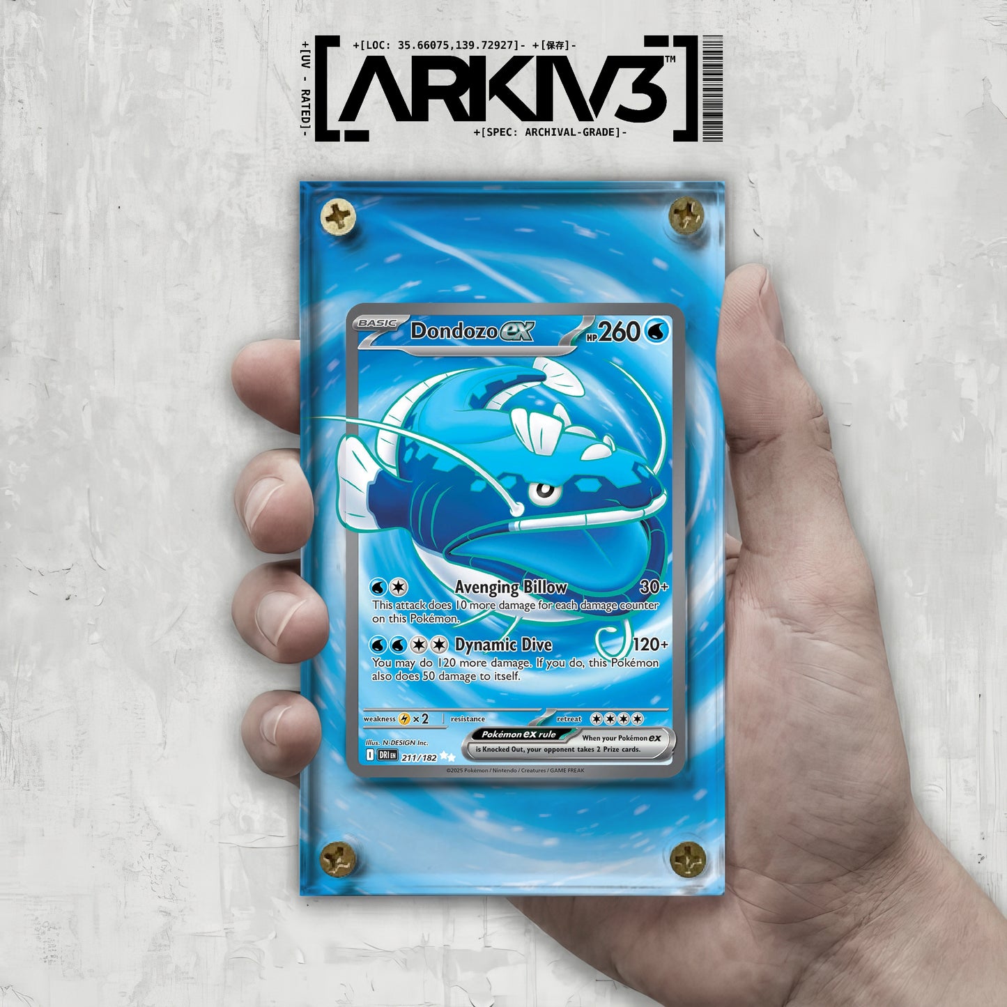 [UNIT: 211/182] // Dondozo Extended Art Display Case - Raw