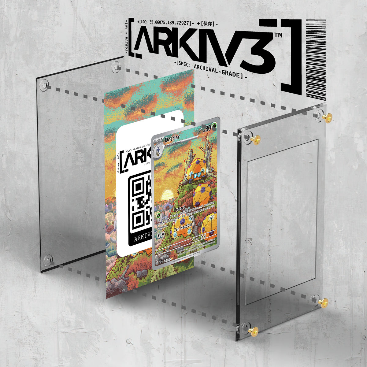 [UNIT: 184/182] // Dottler Extended Art Display Case - Raw