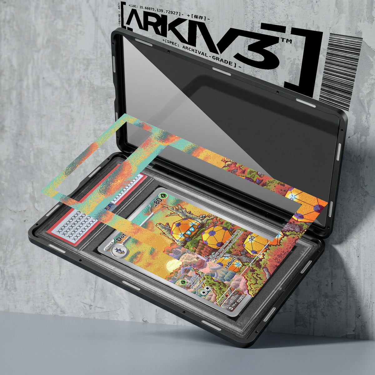 ARKIV3 PSA graded exploded mockup