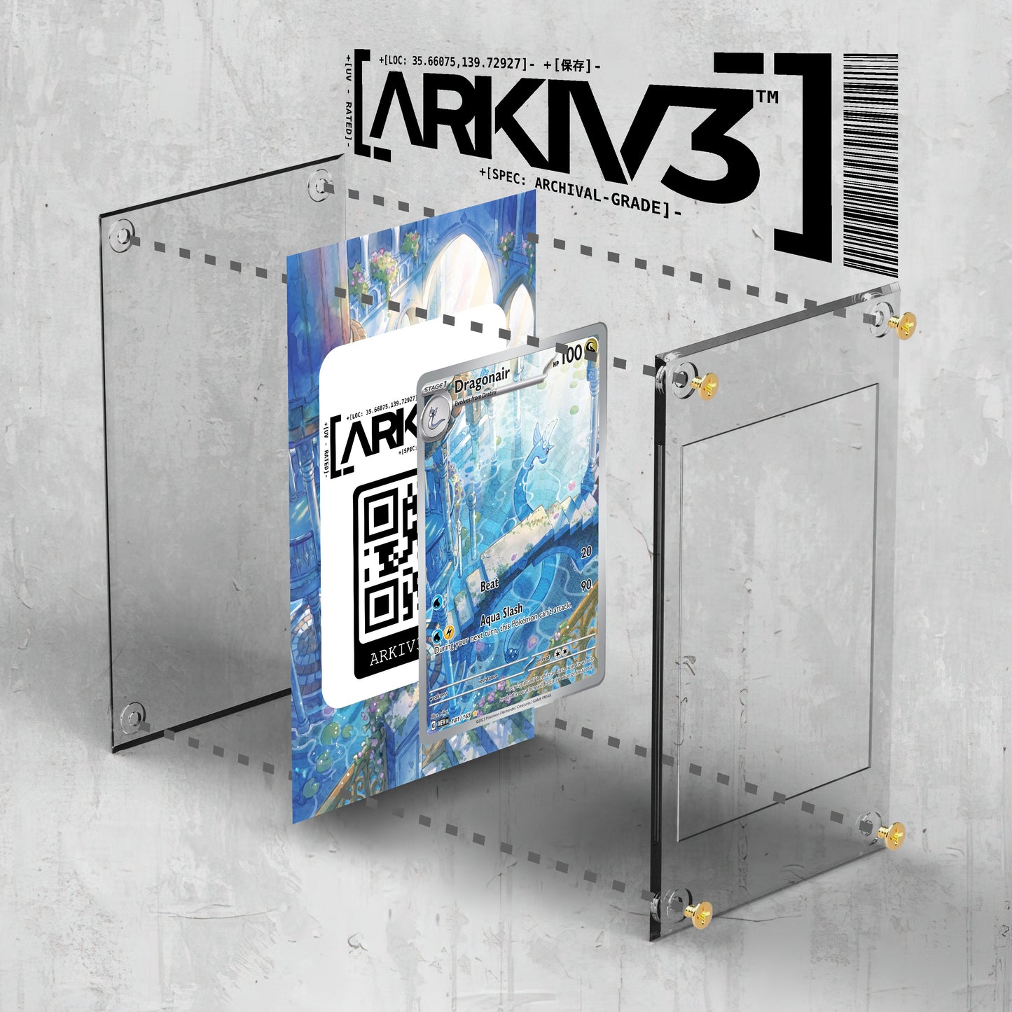 [UNIT: 181/165] // Dragonair Extended Art Display Case - Raw