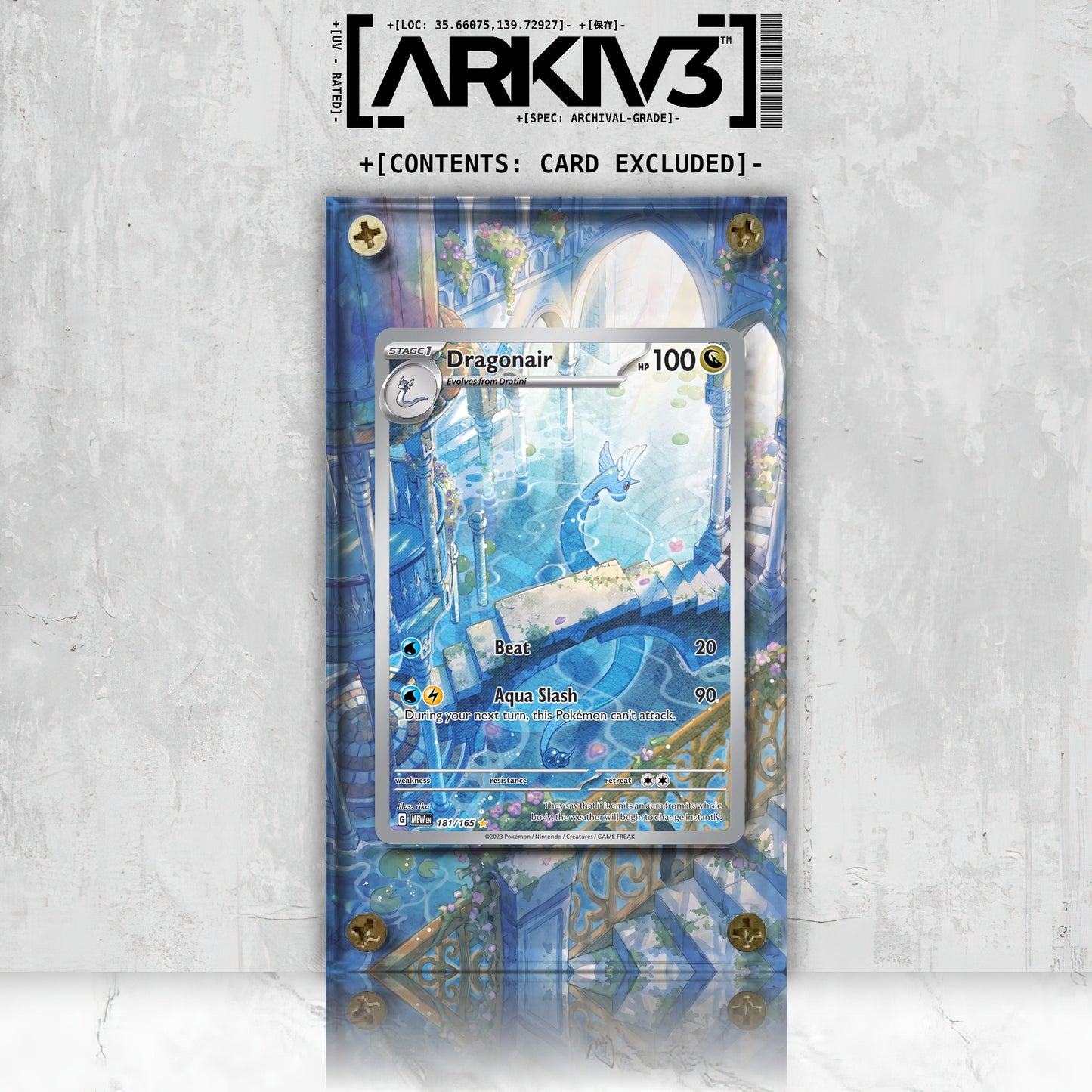 [UNIT: 181/165] // Dragonair Extended Art Display Case - Raw