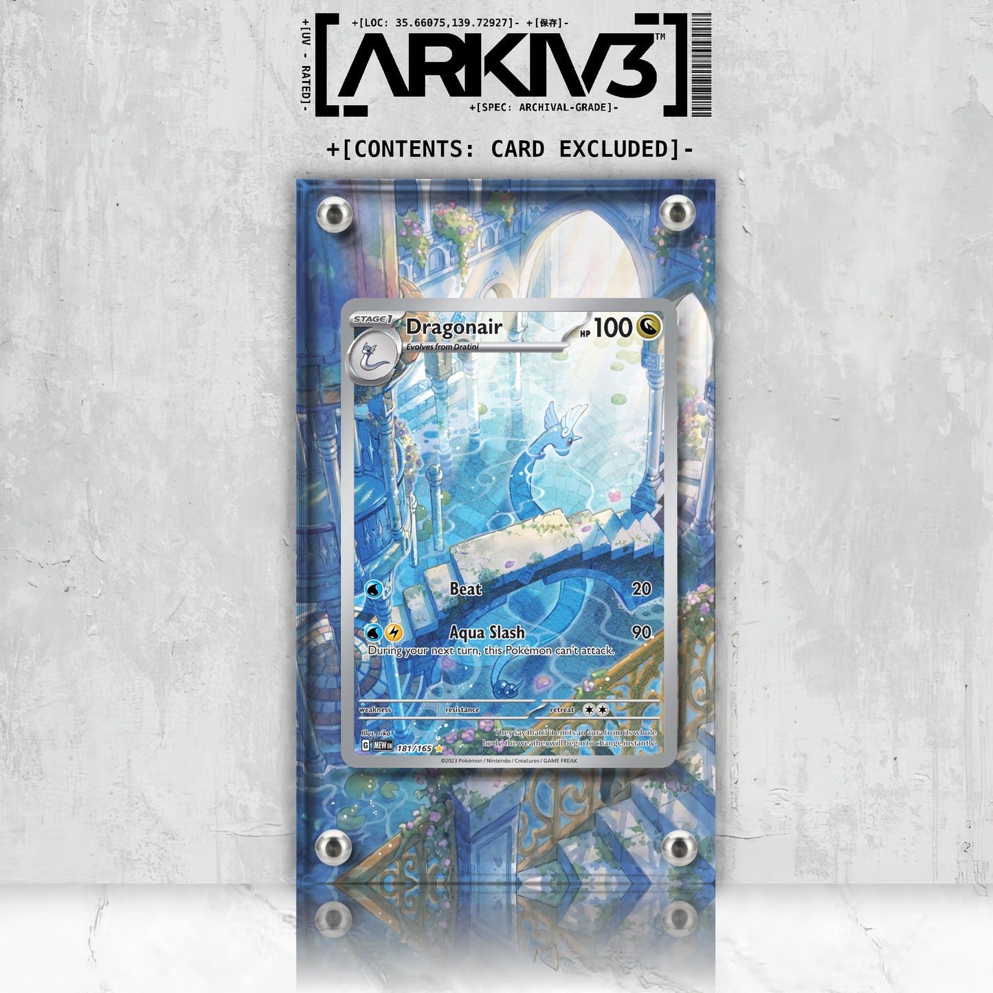 [UNIT: 181/165] // Dragonair Extended Art Display Case - Raw