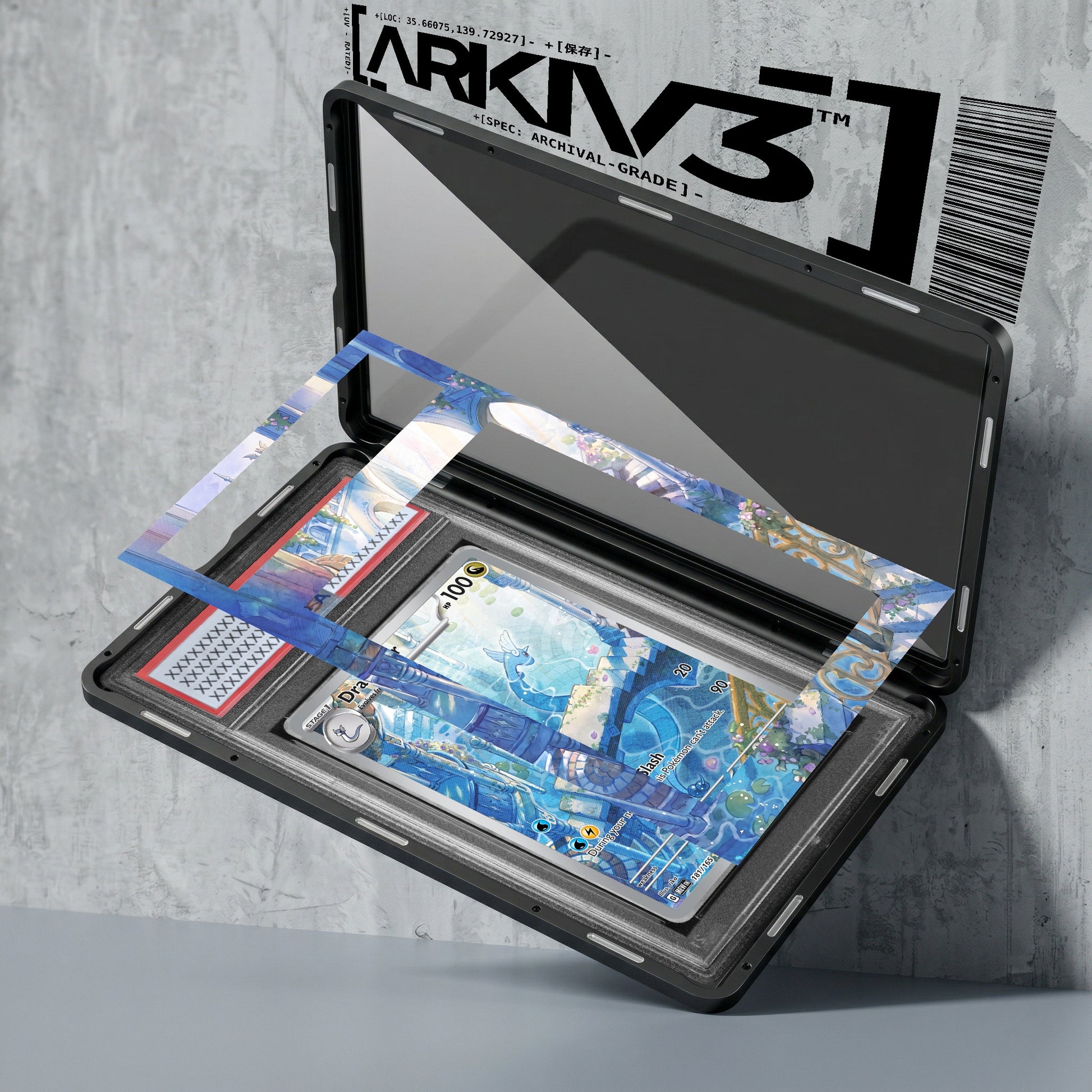 ARKIV3 PSA graded exploded mockup