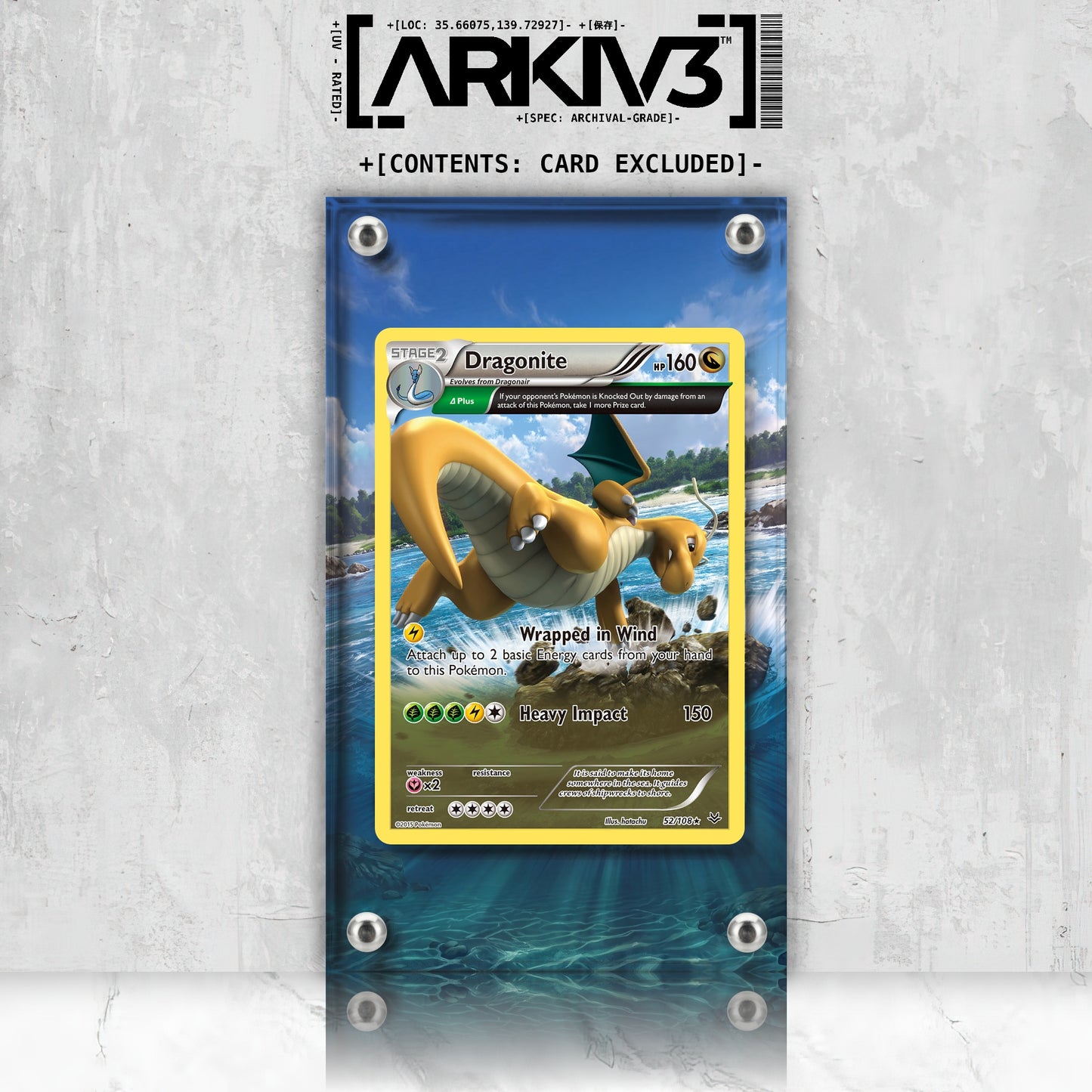 [UNIT: 52/108] // Dragonite Extended Art Display Case - Raw