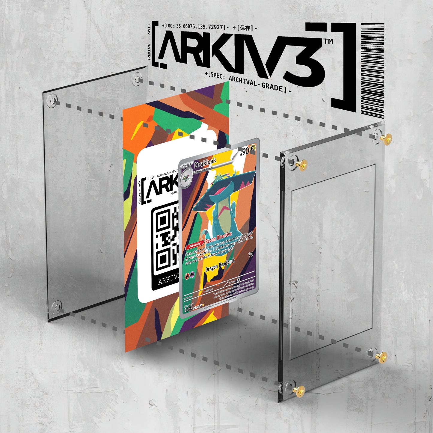 [UNIT: 248/217] // Drakloak Extended Art Display Case - Raw