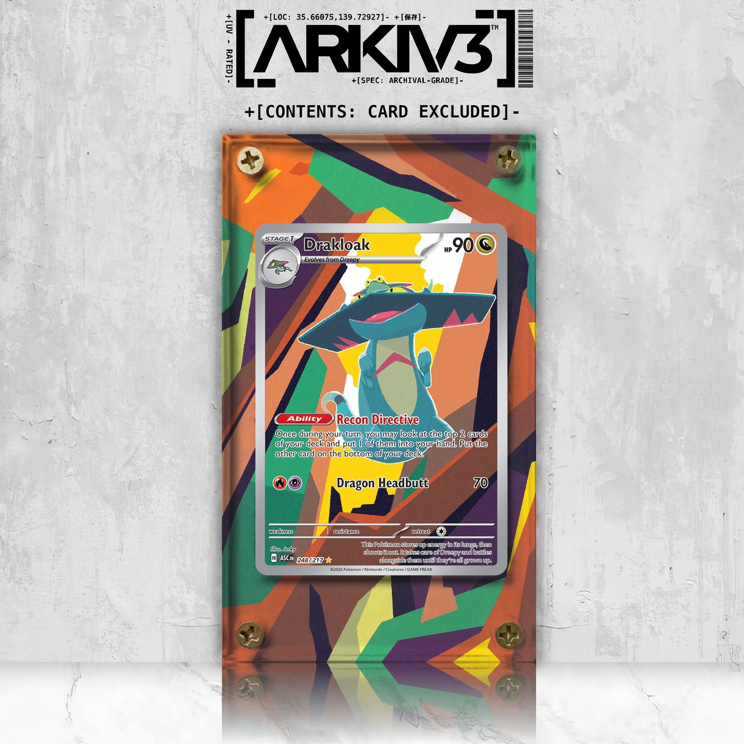 [UNIT: 248/217] // Drakloak Extended Art Display Case - Raw