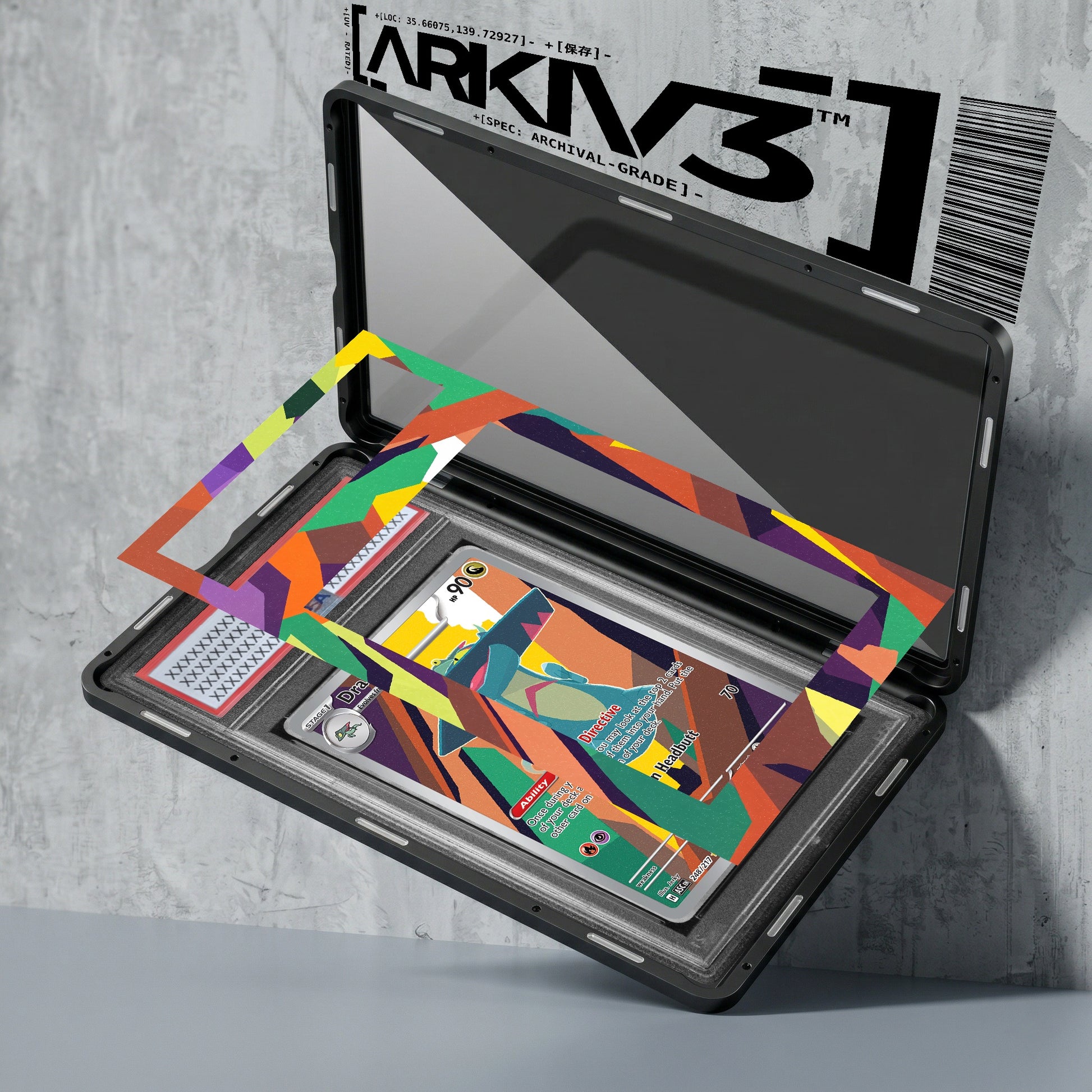 ARKIV3 PSA graded exploded mockup