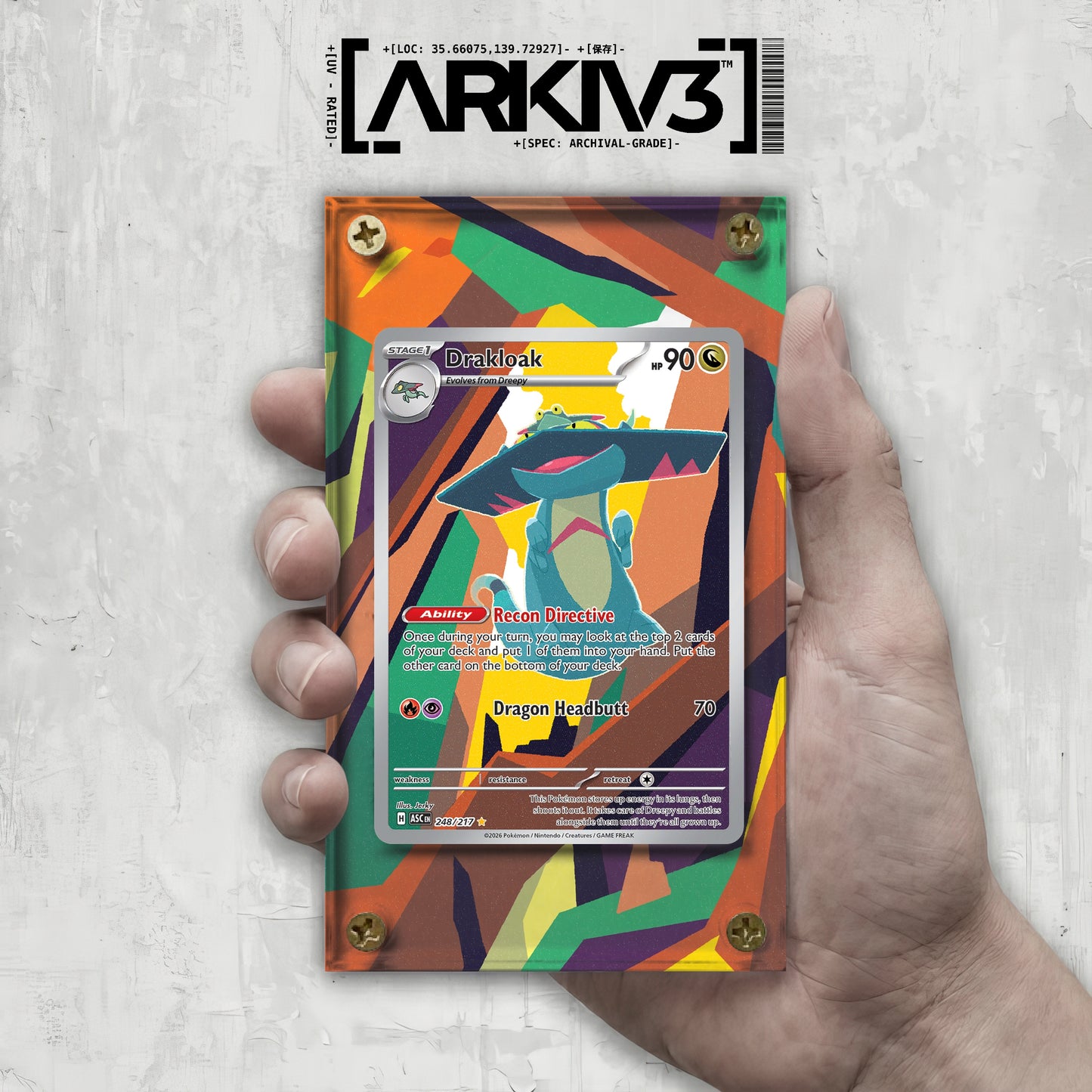 [UNIT: 248/217] // Drakloak Extended Art Display Case - Raw