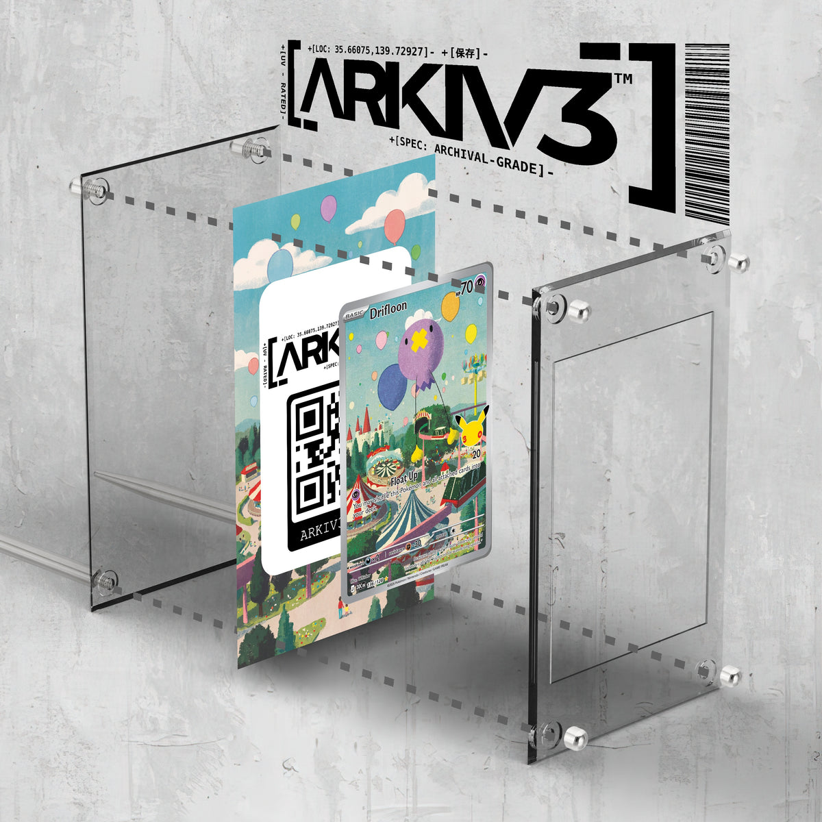 [UNIT: 136/128] // Drifloon Extended Art Display Case - Raw
