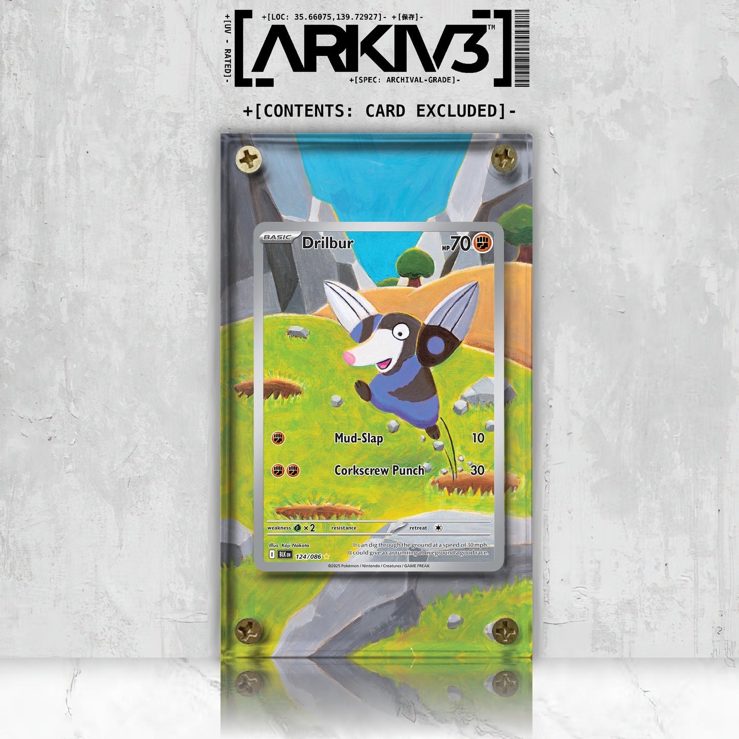 [UNIT: 124/86] // Drilbur Extended Art Display Case - Raw