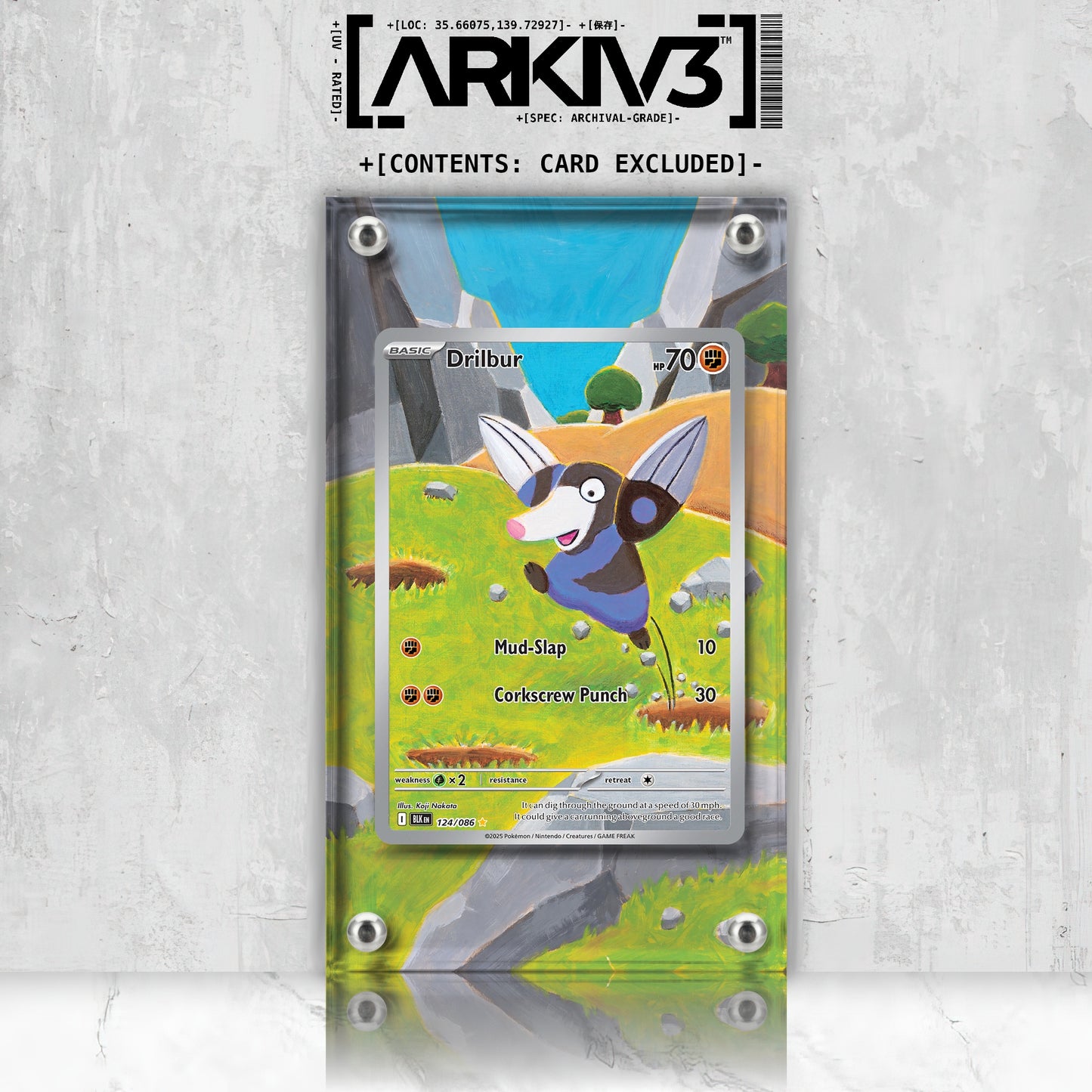 [UNIT: 124/86] // Drilbur Extended Art Display Case - Raw