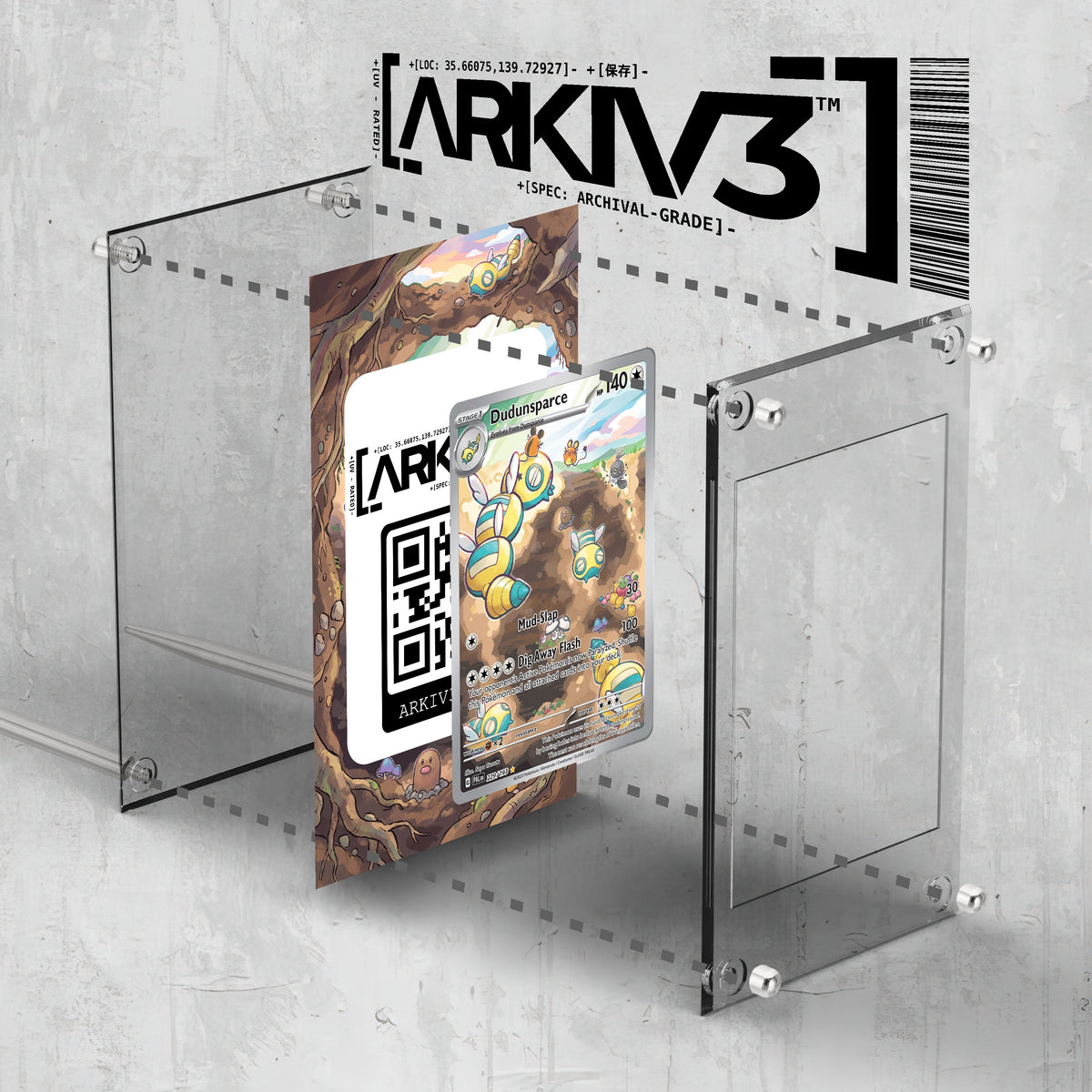 [UNIT: 229/193] // Dudunsparce Extended Art Display Case - Raw