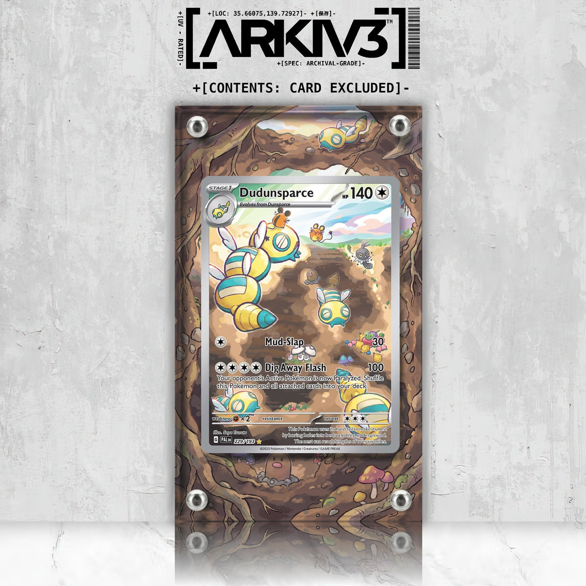 [UNIT: 229/193] // Dudunsparce Extended Art Display Case - Raw