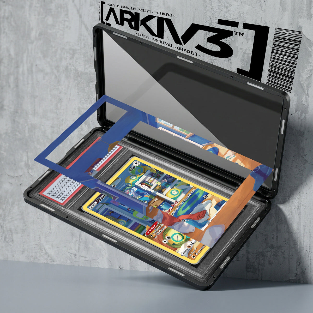 ARKIV3 PSA graded exploded mockup