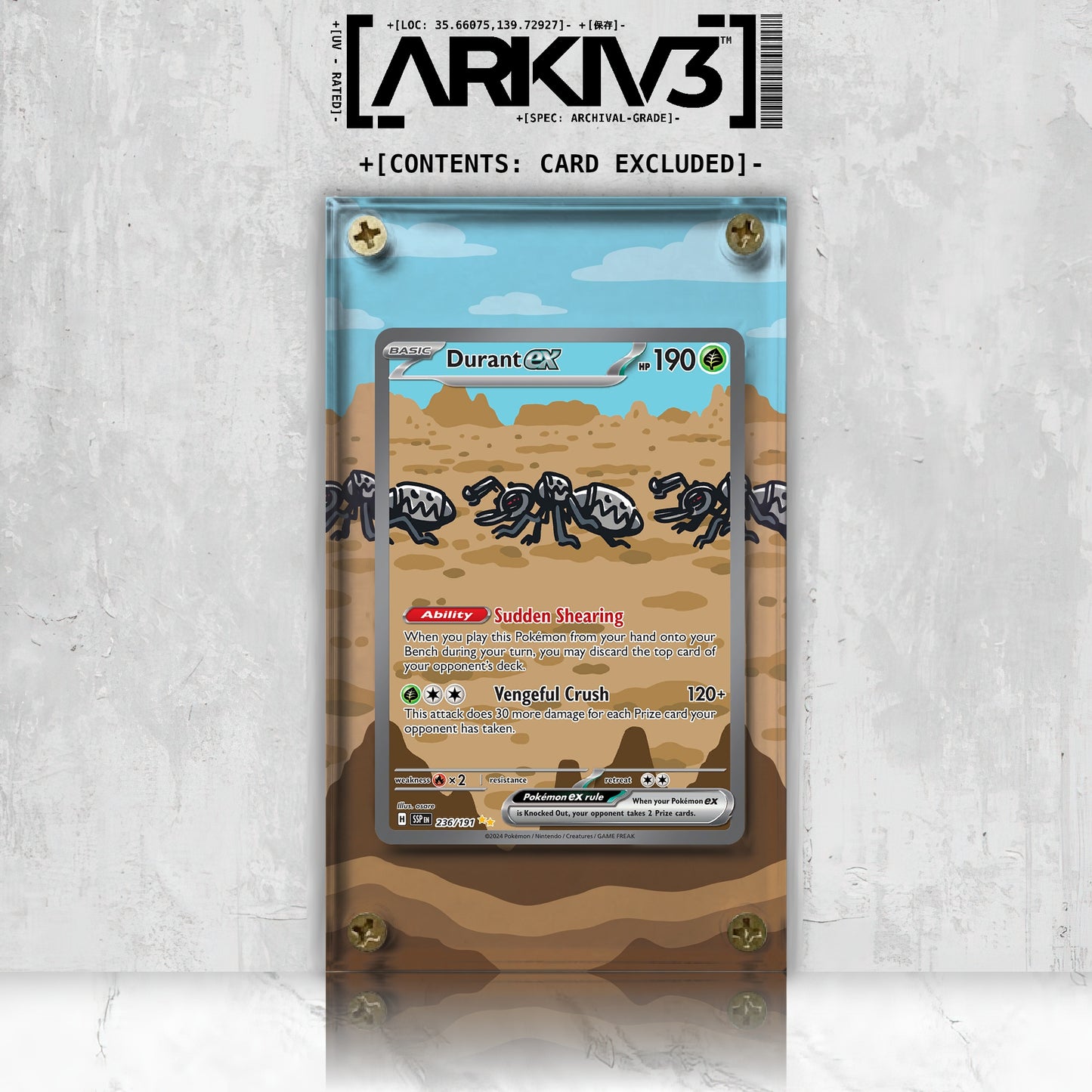 [UNIT: 236/191] // Durant ex Extended Art Display Case - Raw