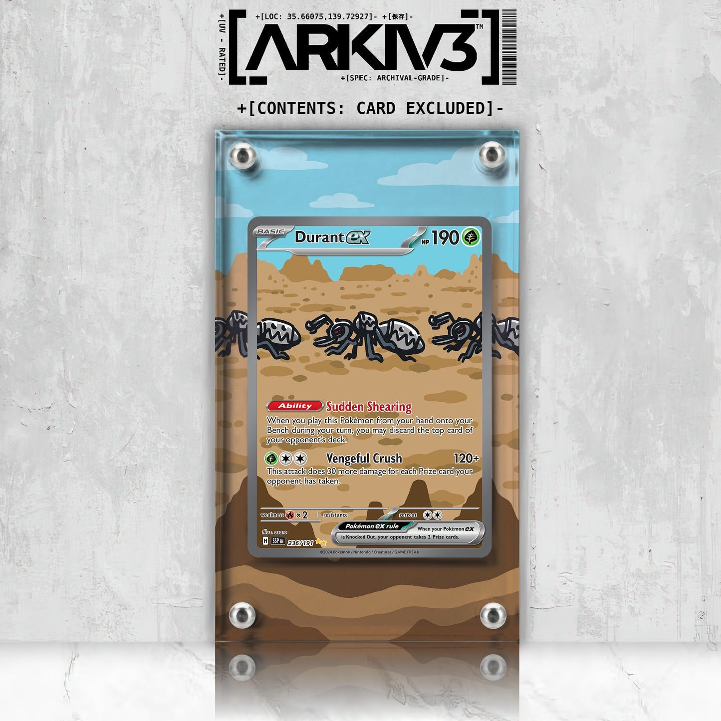 [UNIT: 236/191] // Durant ex Extended Art Display Case - Raw