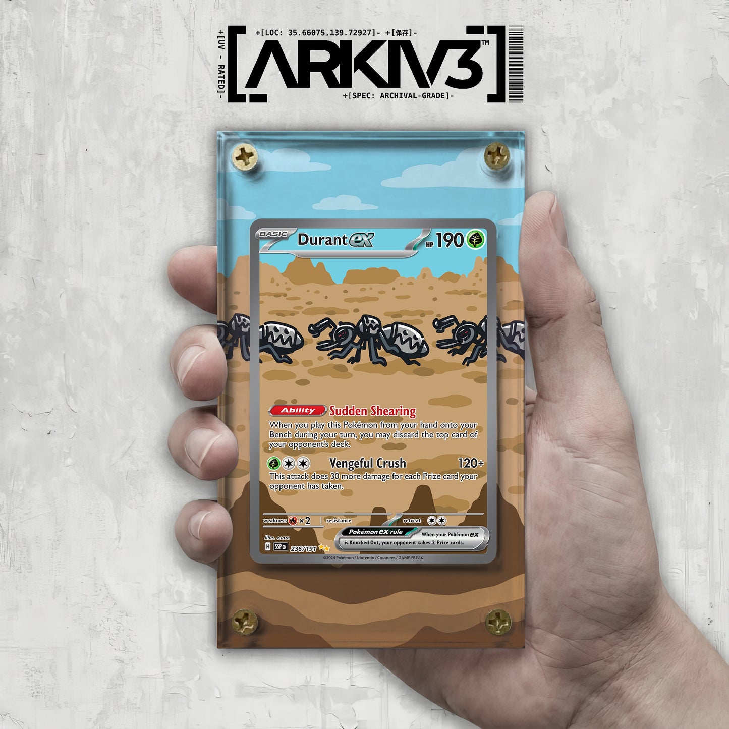 [UNIT: 236/191] // Durant ex Extended Art Display Case - Raw