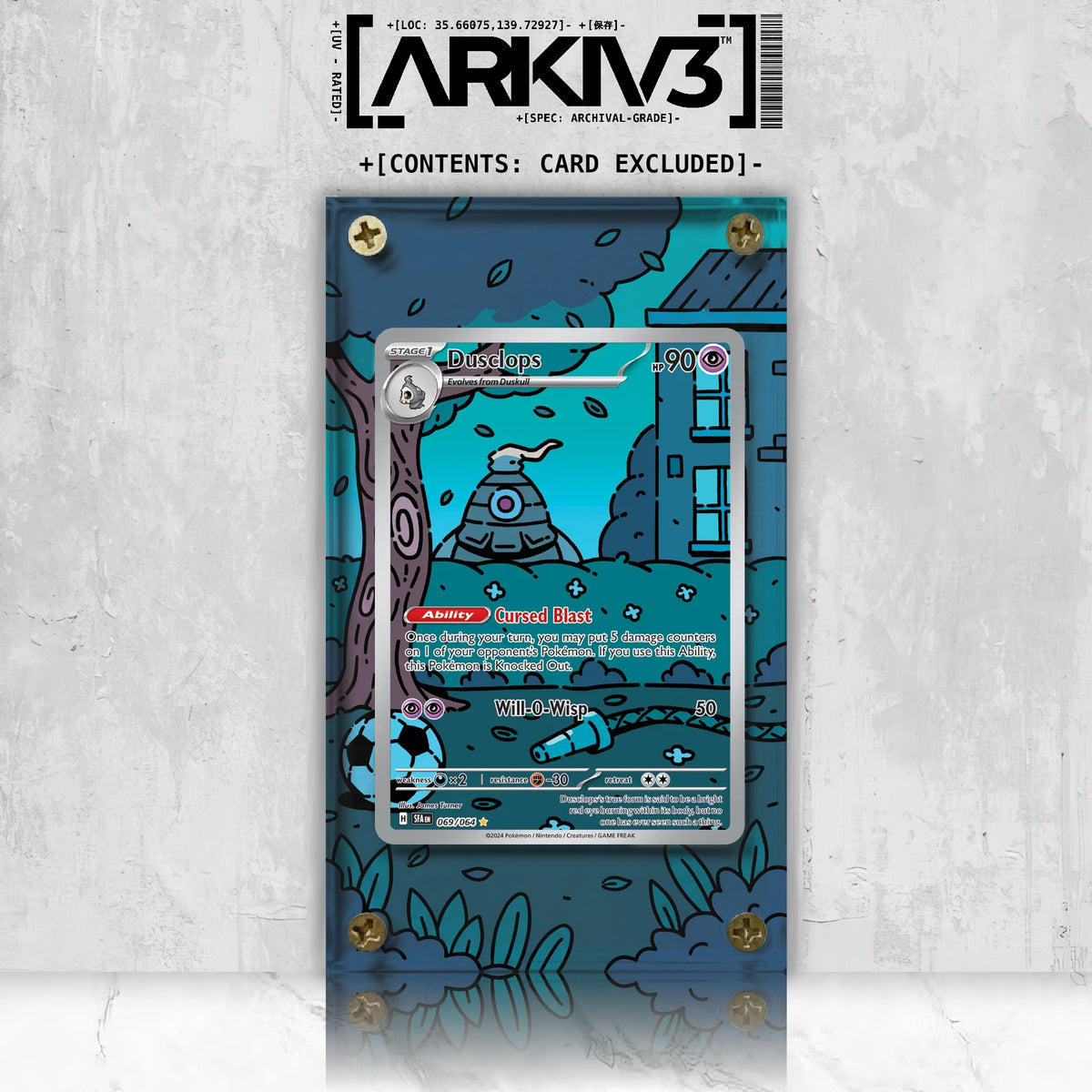 [UNIT: 69/64] // Dusclops Extended Art Display Case - Raw