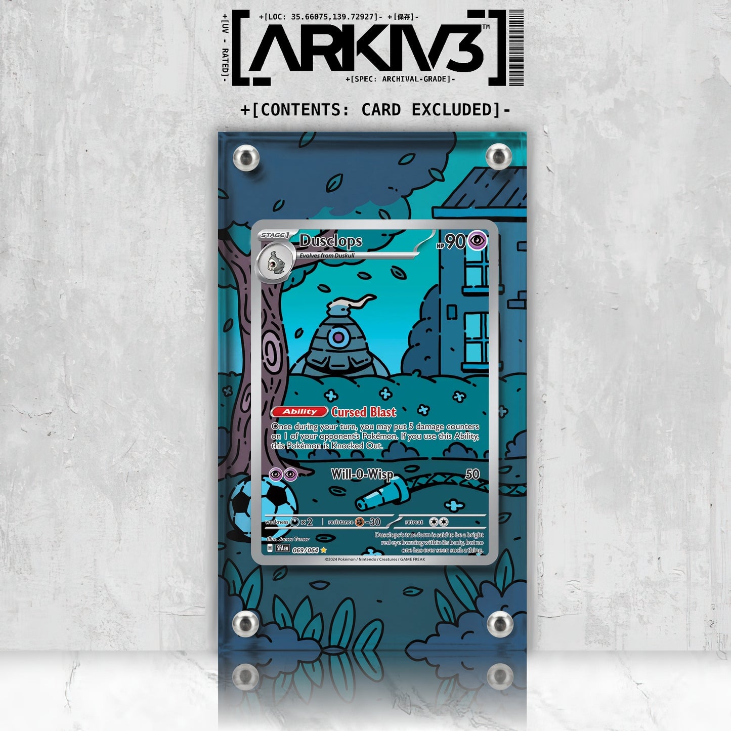 [UNIT: 69/64] // Dusclops Extended Art Display Case - Raw