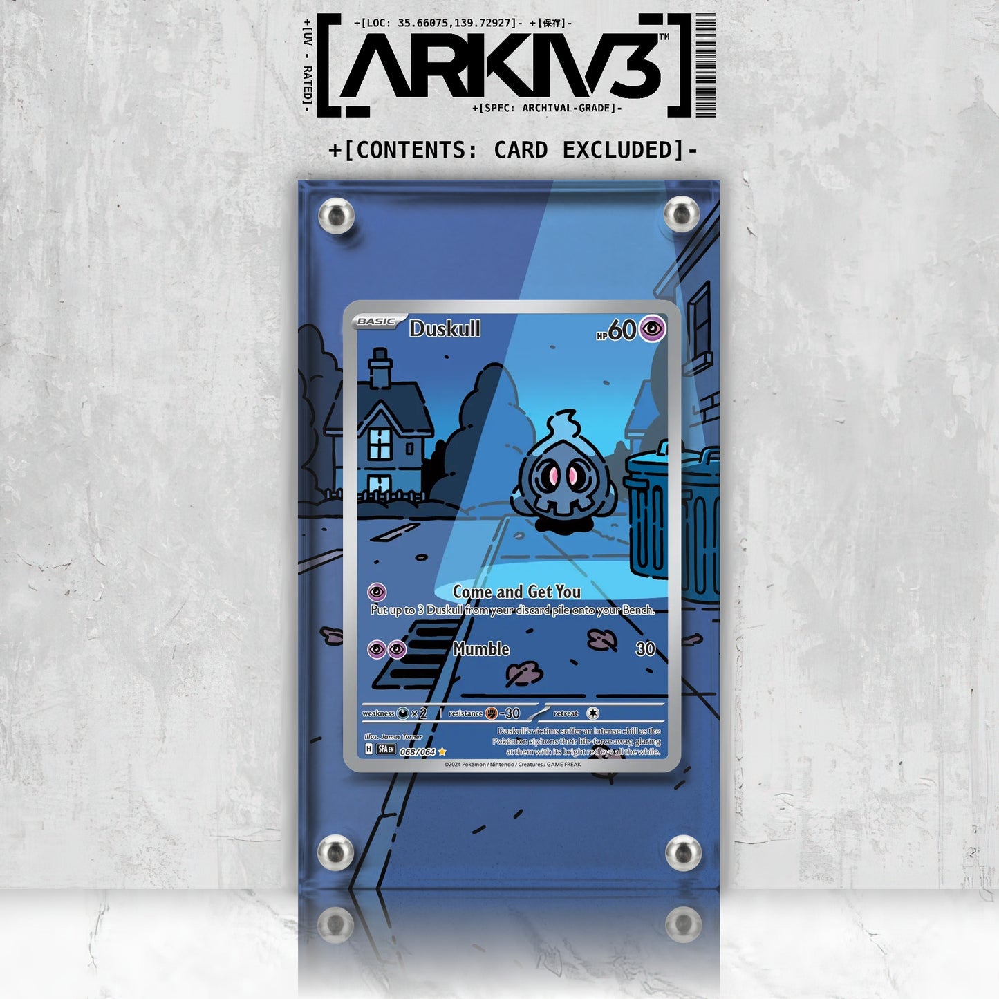 [UNIT: 68/64] // Duskull Extended Art Display Case - Raw