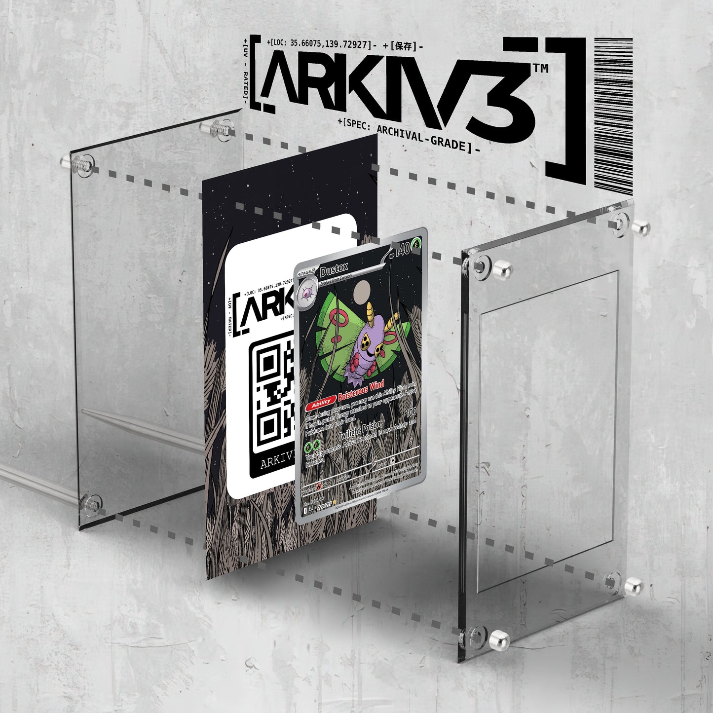 [UNIT: 220/217] // Dustox Extended Art Display Case - Raw