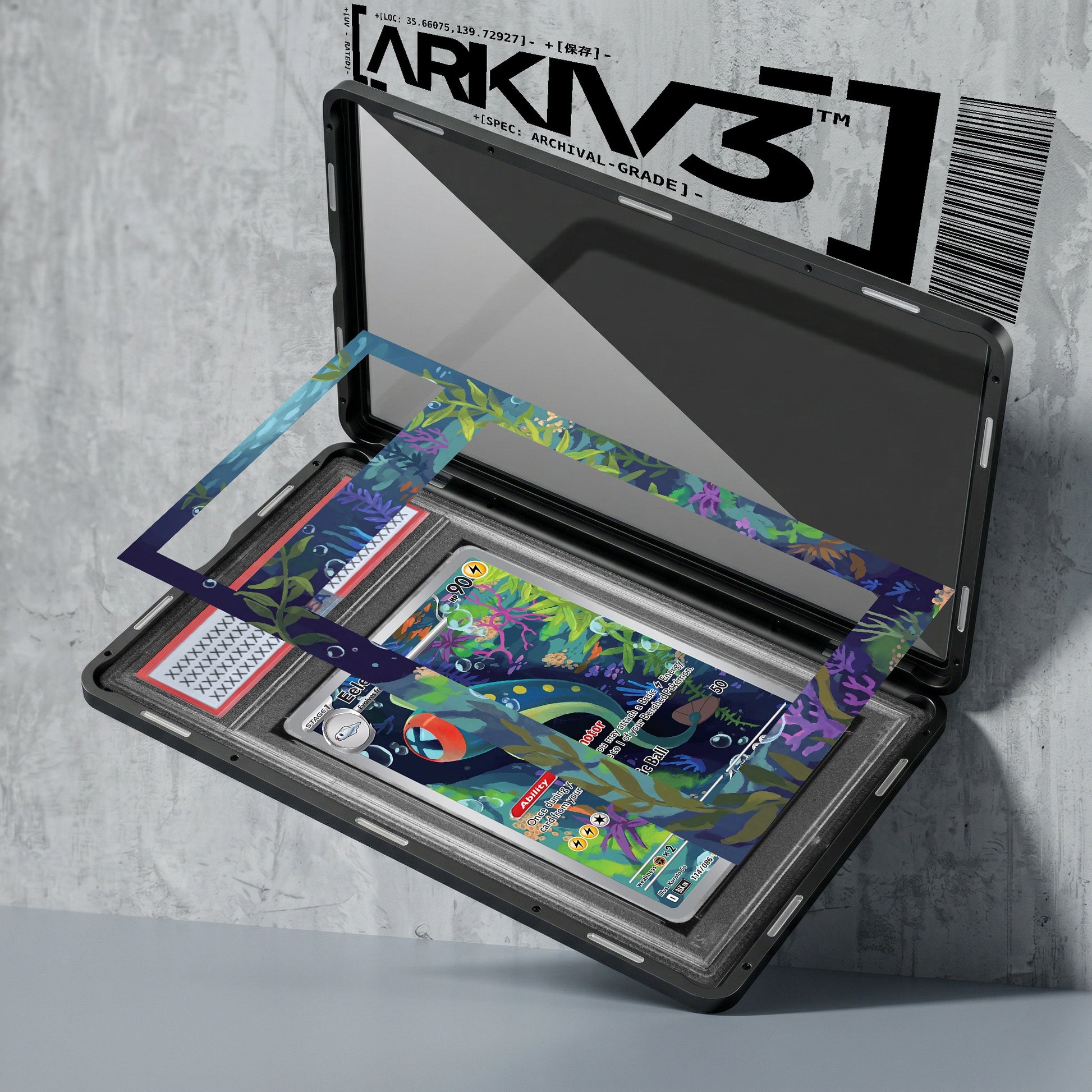 ARKIV3 PSA graded exploded mockup