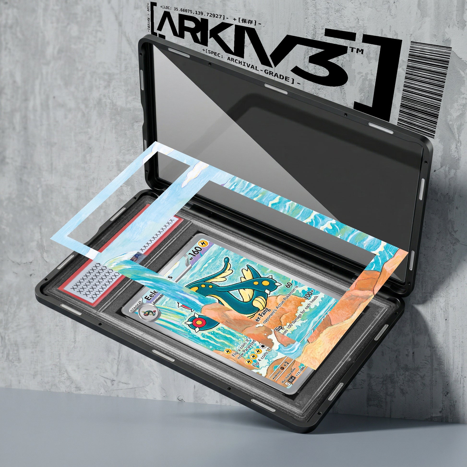 ARKIV3 PSA graded exploded mockup