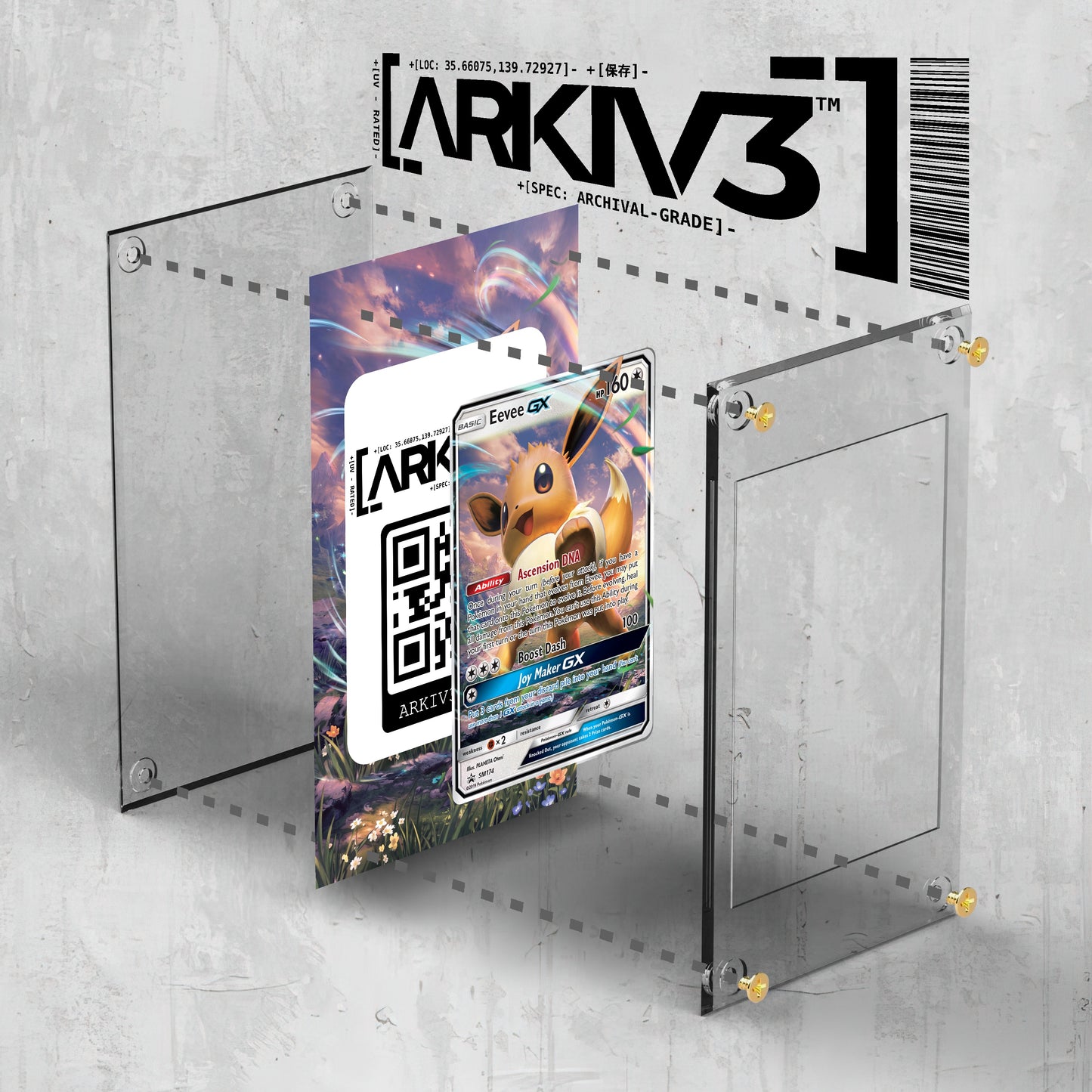 [UNIT: SM174/248] // Eevee-GX Extended Art Display Case - Raw