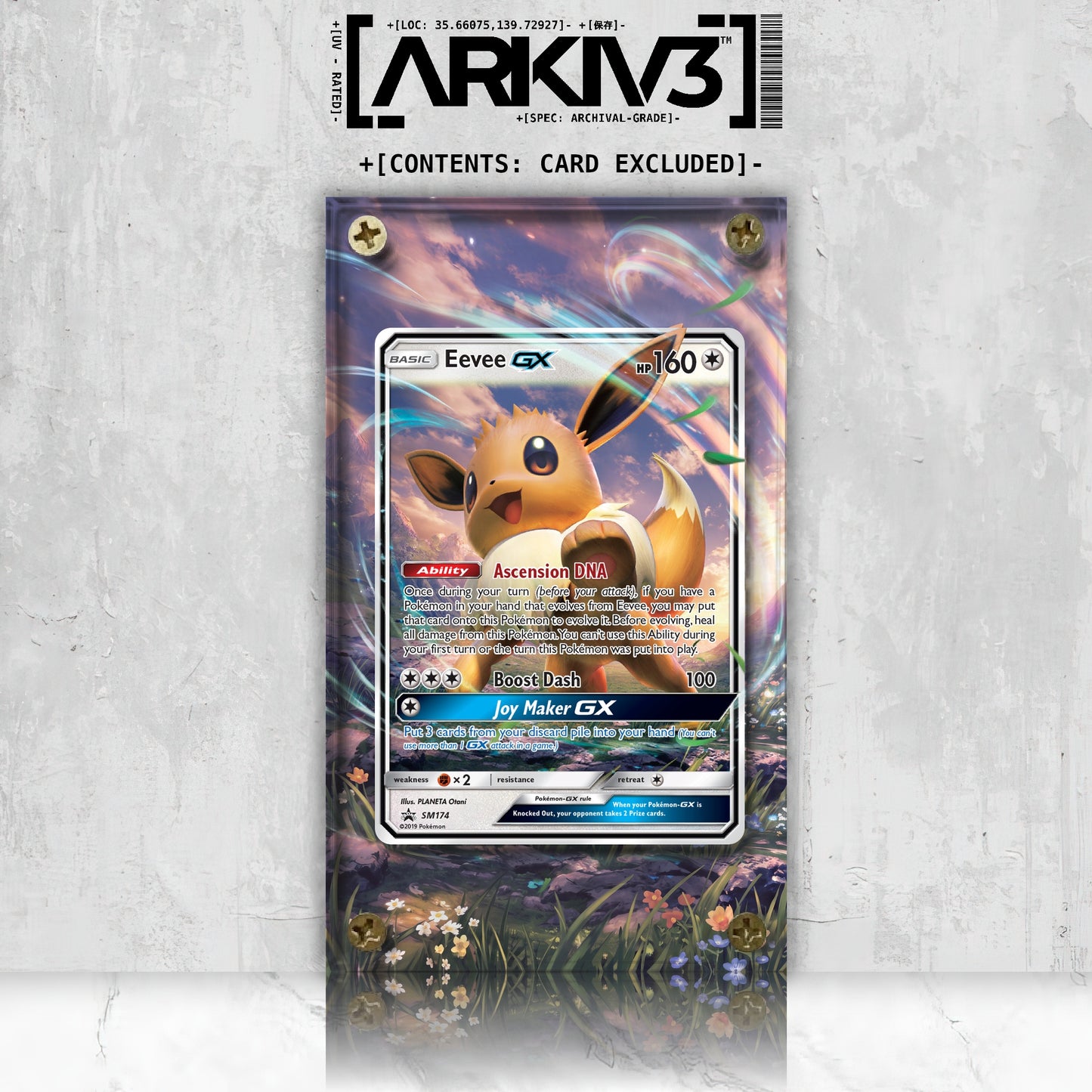 [UNIT: SM174/248] // Eevee-GX Extended Art Display Case - Raw