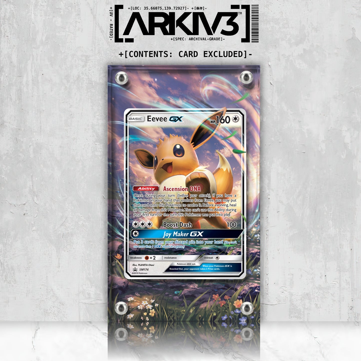 [UNIT: SM174/248] // Eevee-GX Extended Art Display Case - Raw
