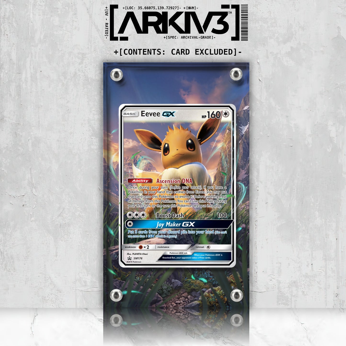 [UNIT: SM176/248] // Eevee-GX Extended Art Display Case - Raw