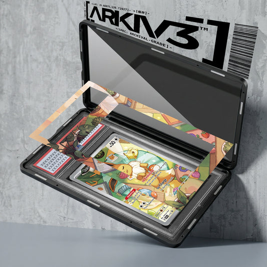 ARKIV3 PSA graded exploded mockup