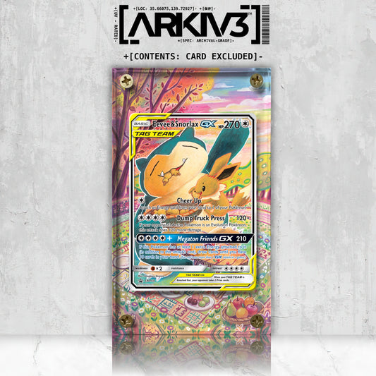 [UNIT: SM169] // Eevee & Snorlax-GX Extended Art Display Case - Raw