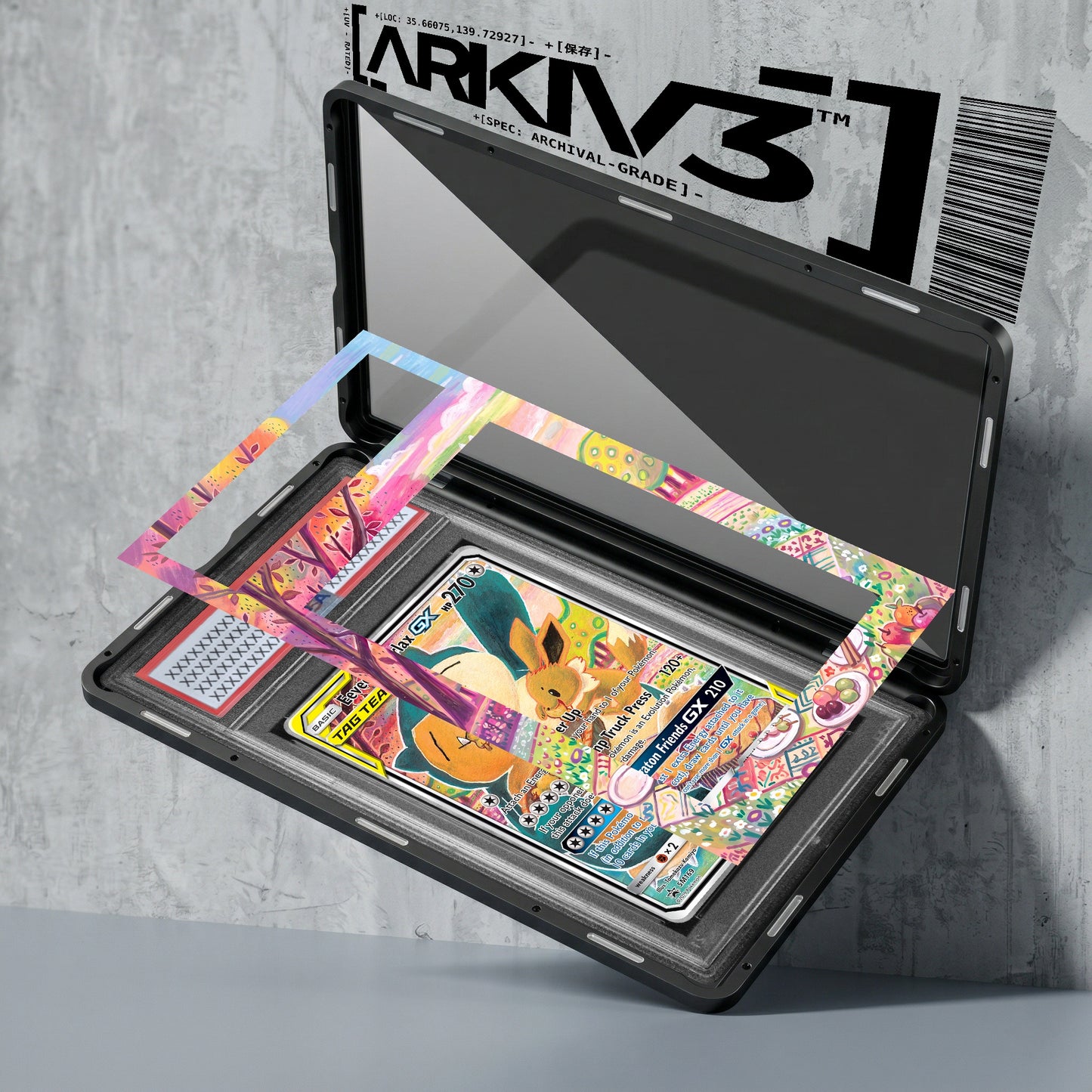 ARKIV3 PSA graded exploded mockup