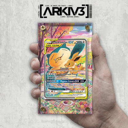 [UNIT: SM169/248] // Eevee & Snorlax-GX Extended Art Display Case - Raw