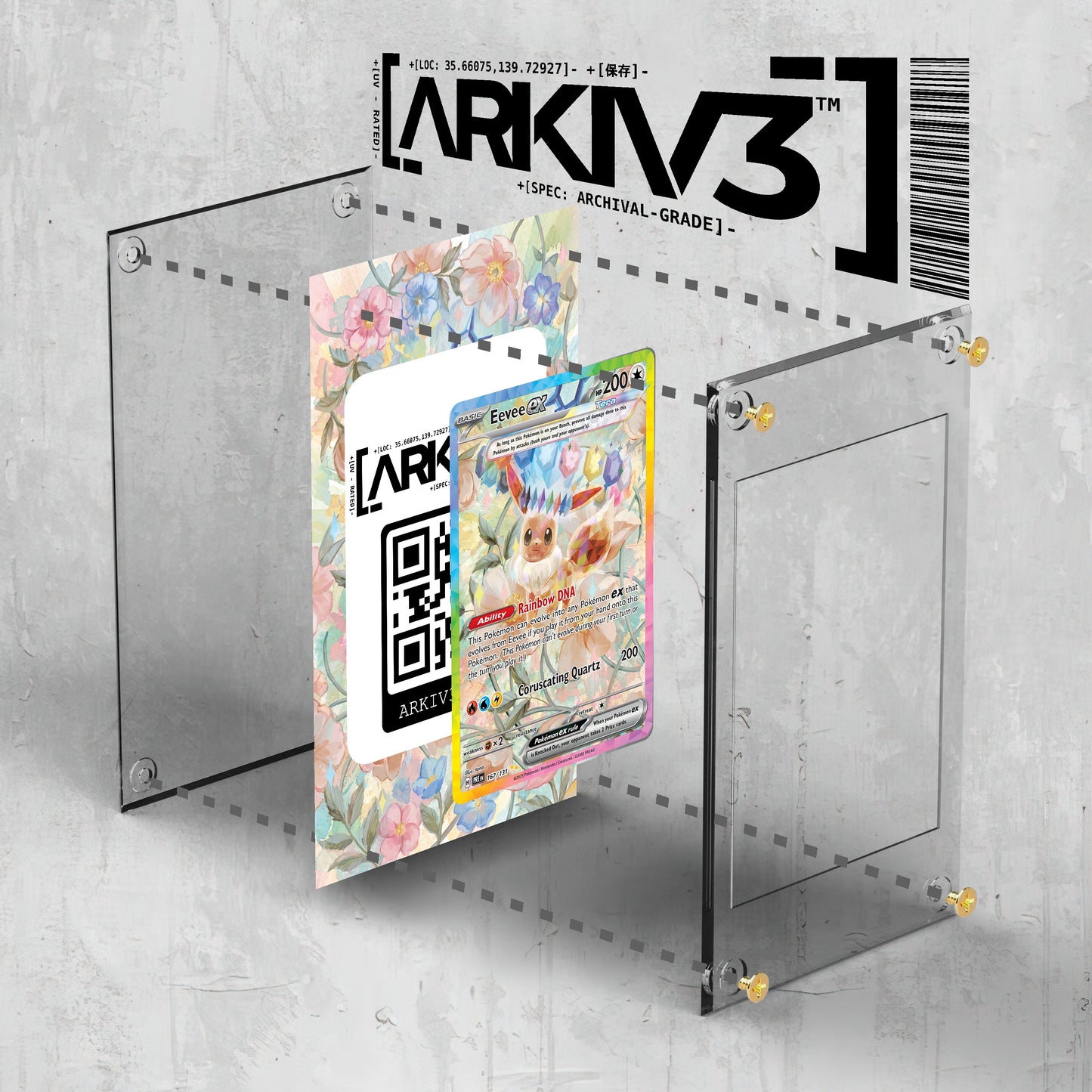 [UNIT: 167/131] // Eevee ex Extended Art Display Case - Raw