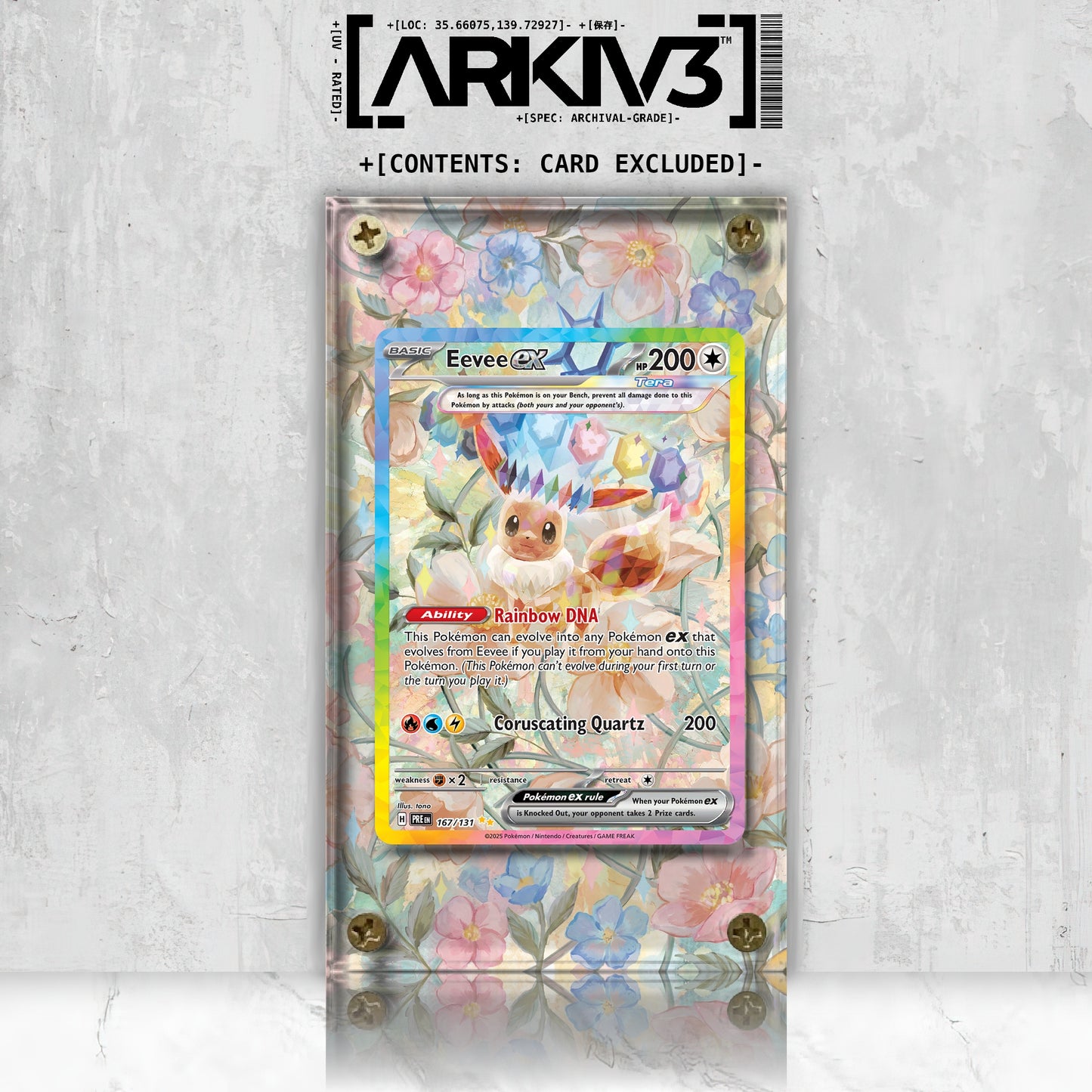 [UNIT: 167/131] // Eevee ex Extended Art Display Case - Raw