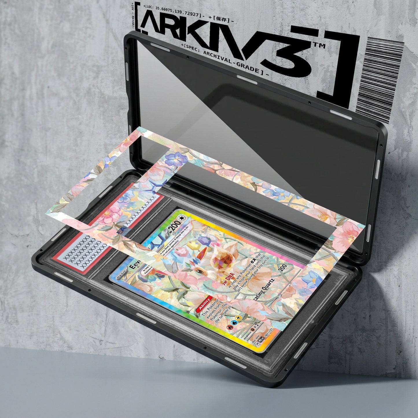 ARKIV3 PSA graded exploded mockup